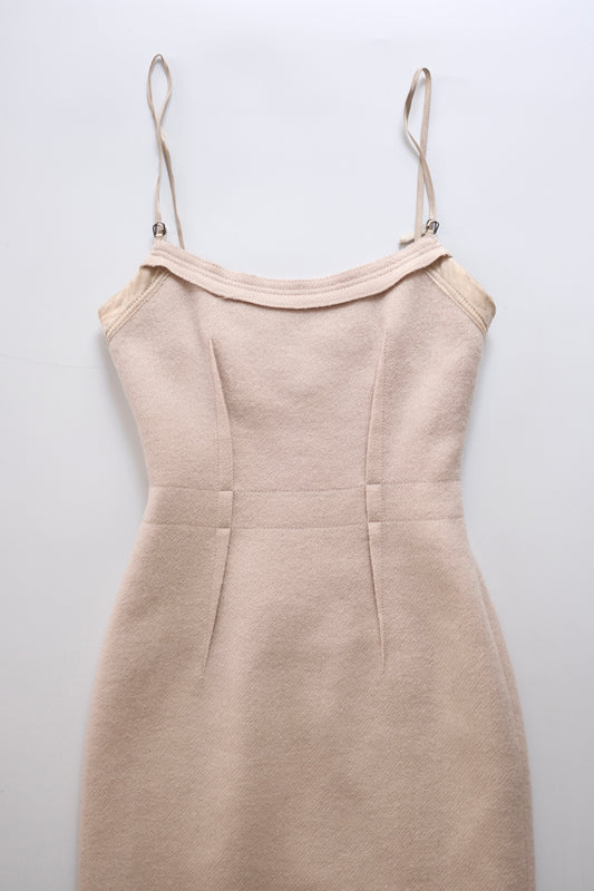 2000s Prada tailored wool midi dress