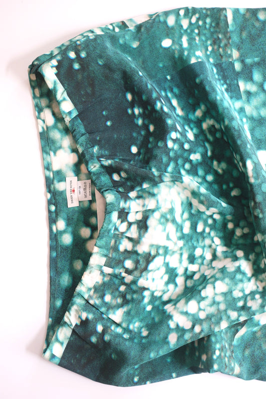 Dries van Noten SS 2012 printed silk mini skirt