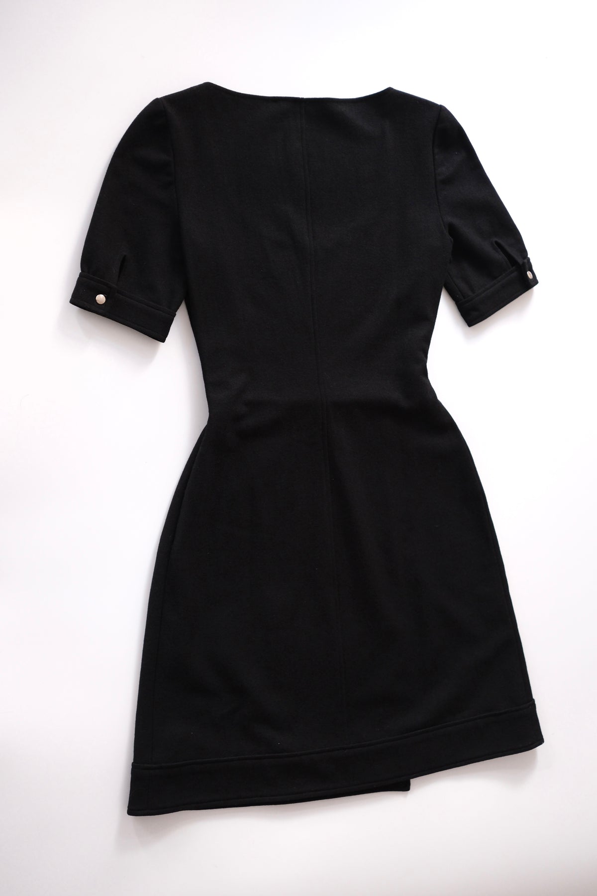 Miu Miu SS 2001 black wool mini dress