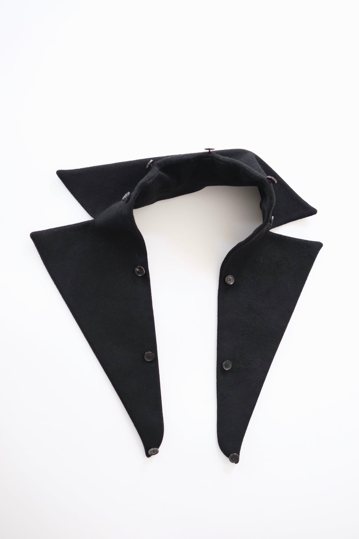 Gucci by Frida Giannini black wool wrap coat with removable lapels