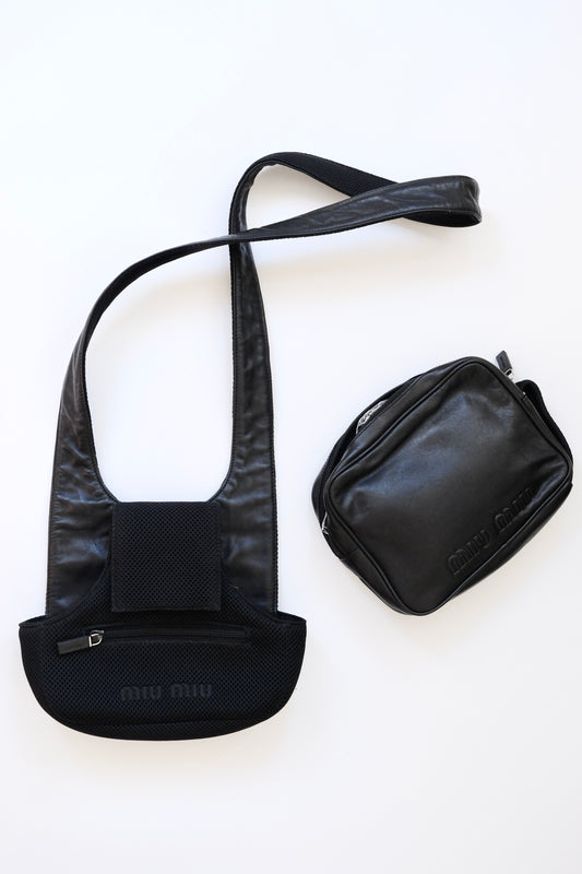 Miu Miu FW 1999 two piece crossbody bag