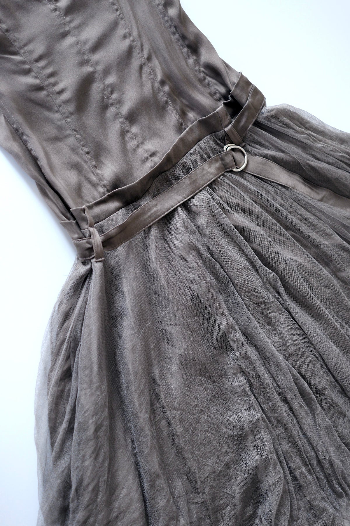 Plein Sud grey taupe dress
