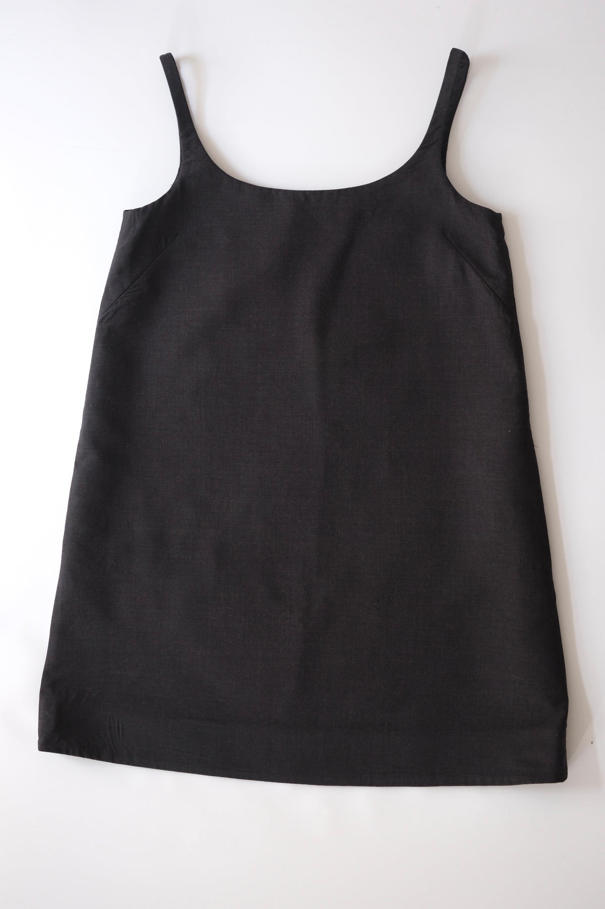 Prada SS 2019 anthracite wool strappy mini dress