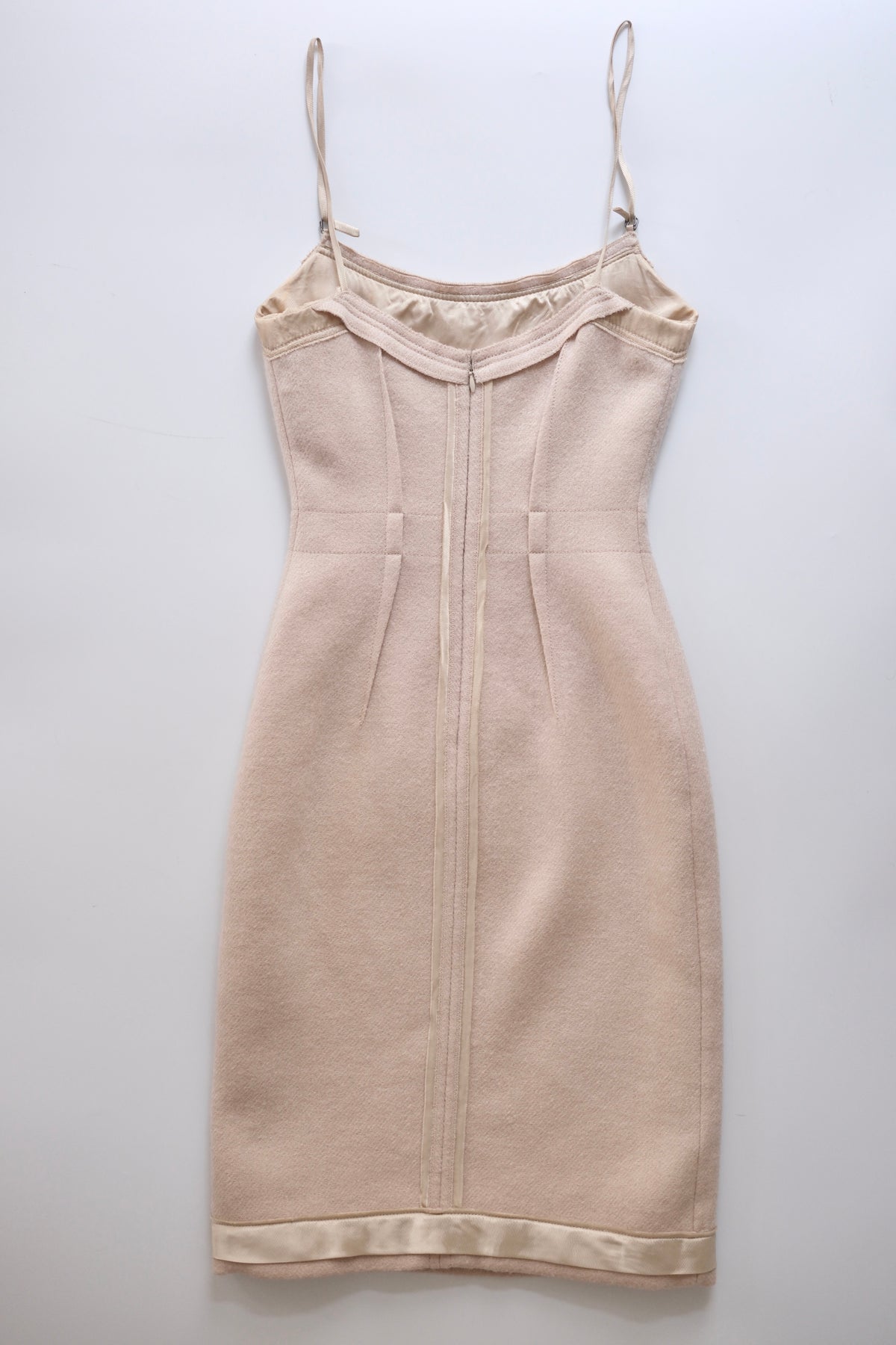 2000s Prada tailored wool midi dress