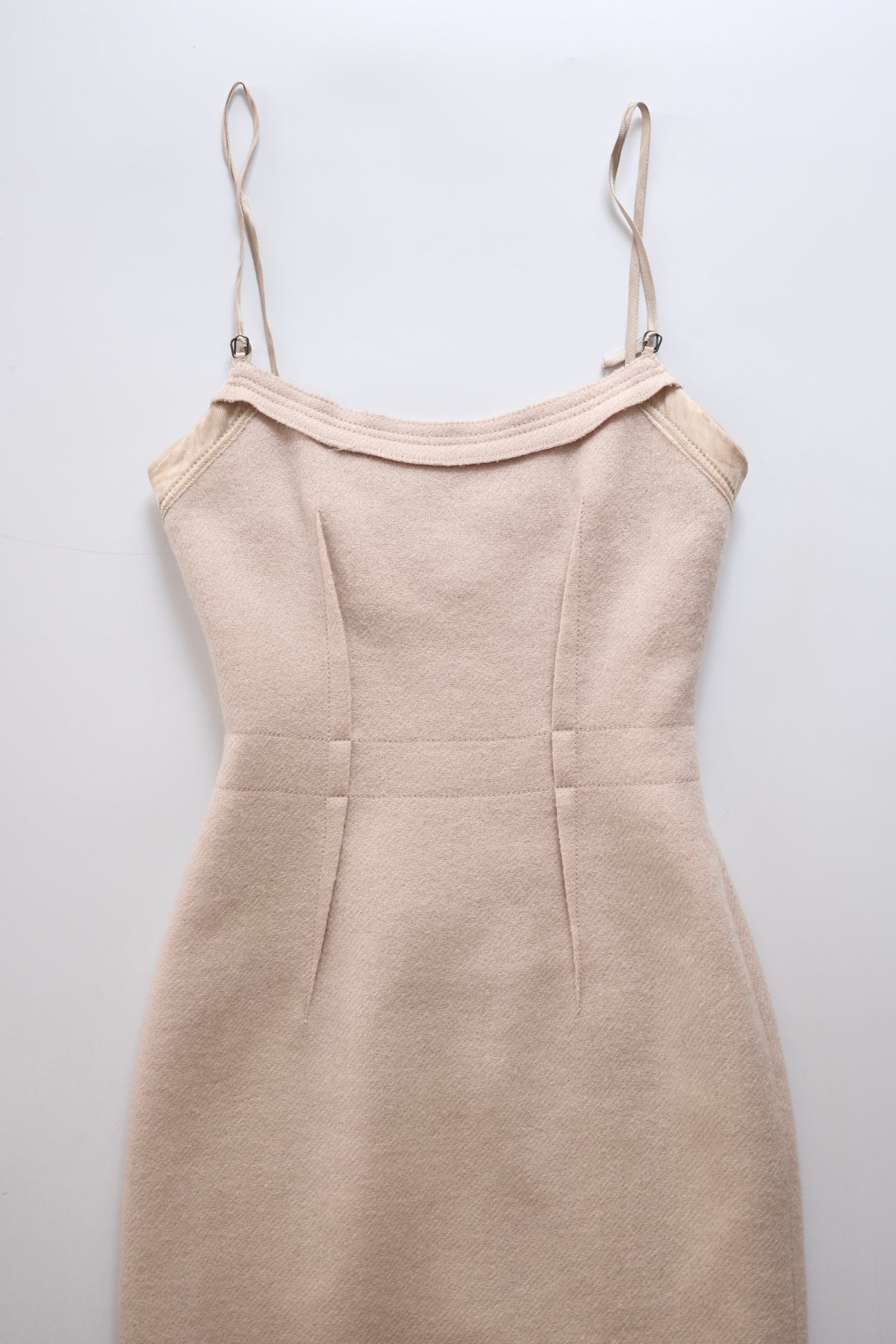2000s Prada tailored wool midi dress