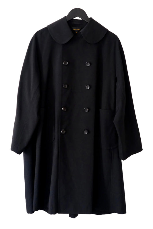 Comme des Garçons AD 2016 black wool double-breasted car coat