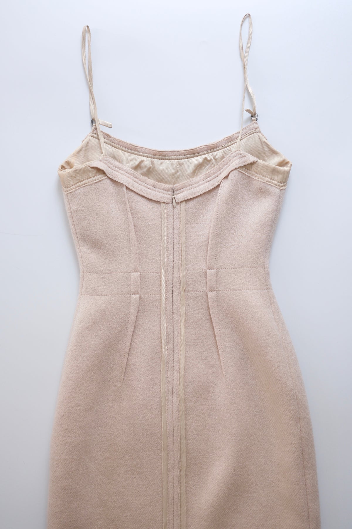 2000s Prada tailored wool midi dress