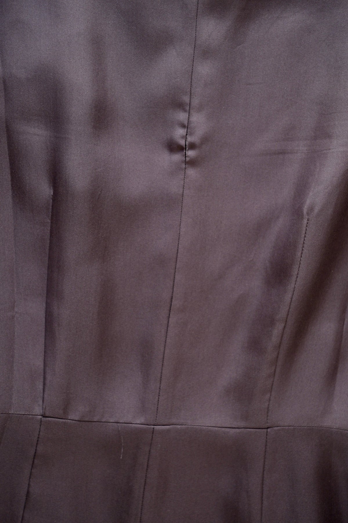 Vintage Prada 10corsocomo purple grey satin silk midi dress