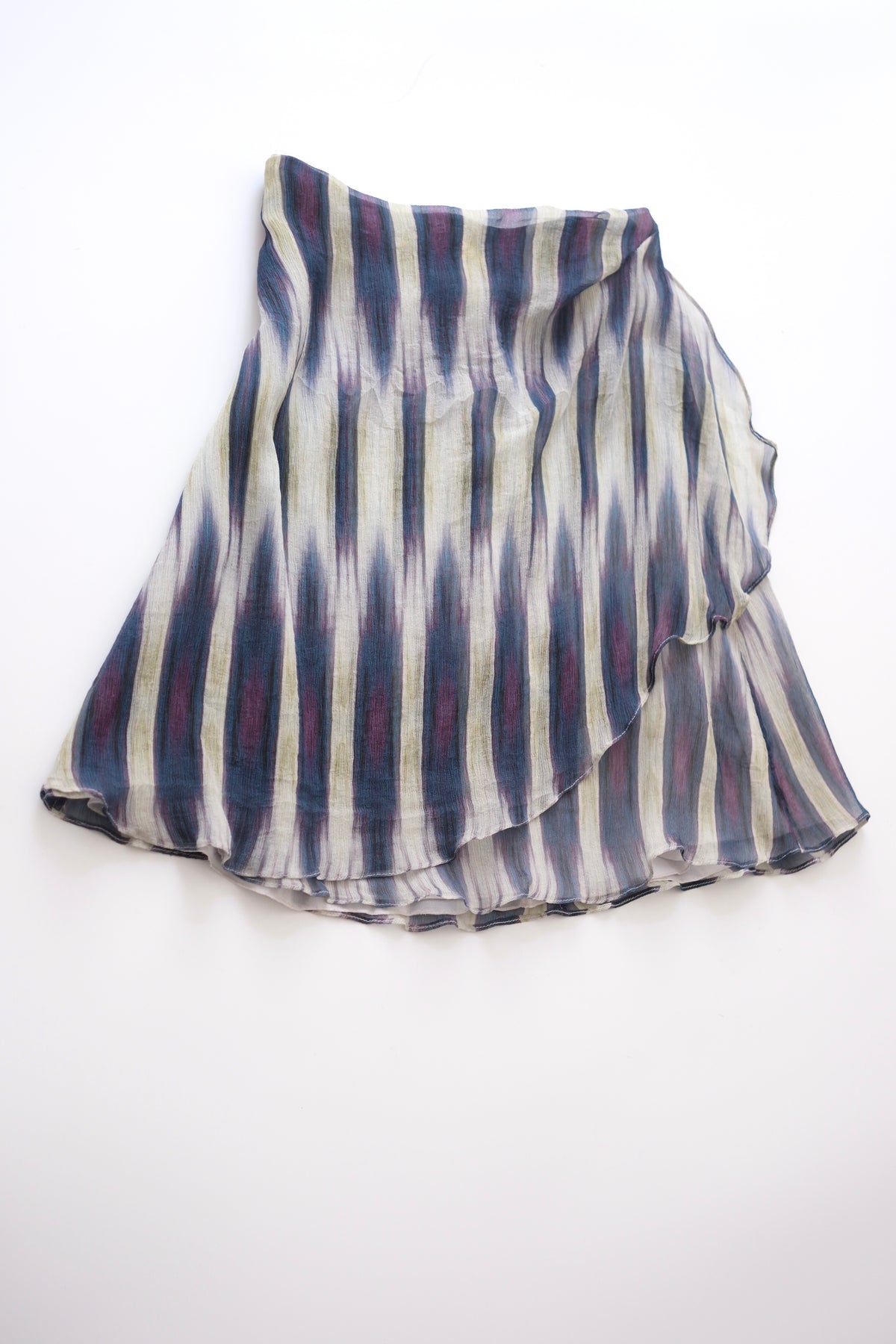Vintage Emporio Armani patterned silk skirt
