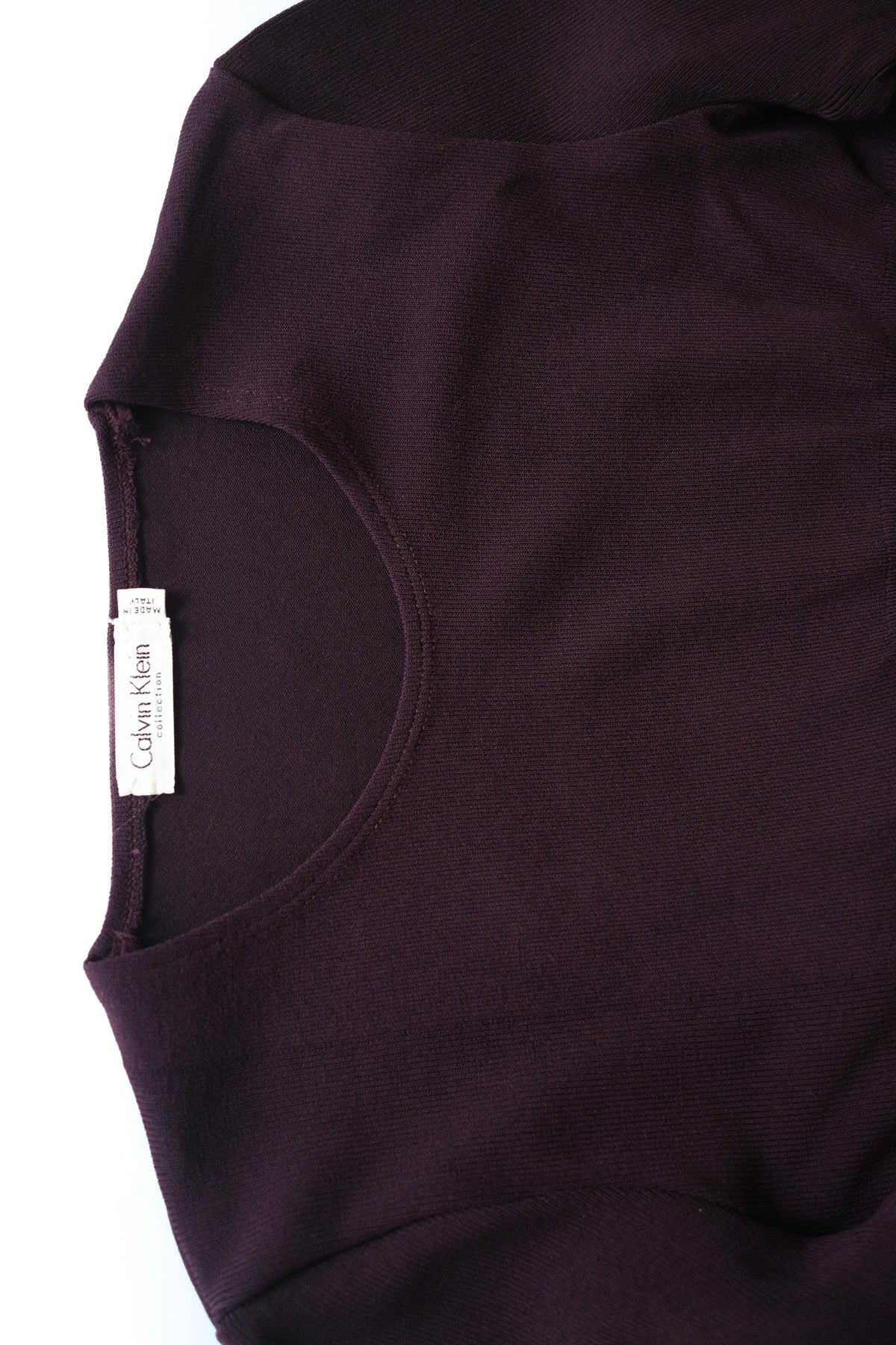 Calvin Klein Collection eggplant long sleeve knit