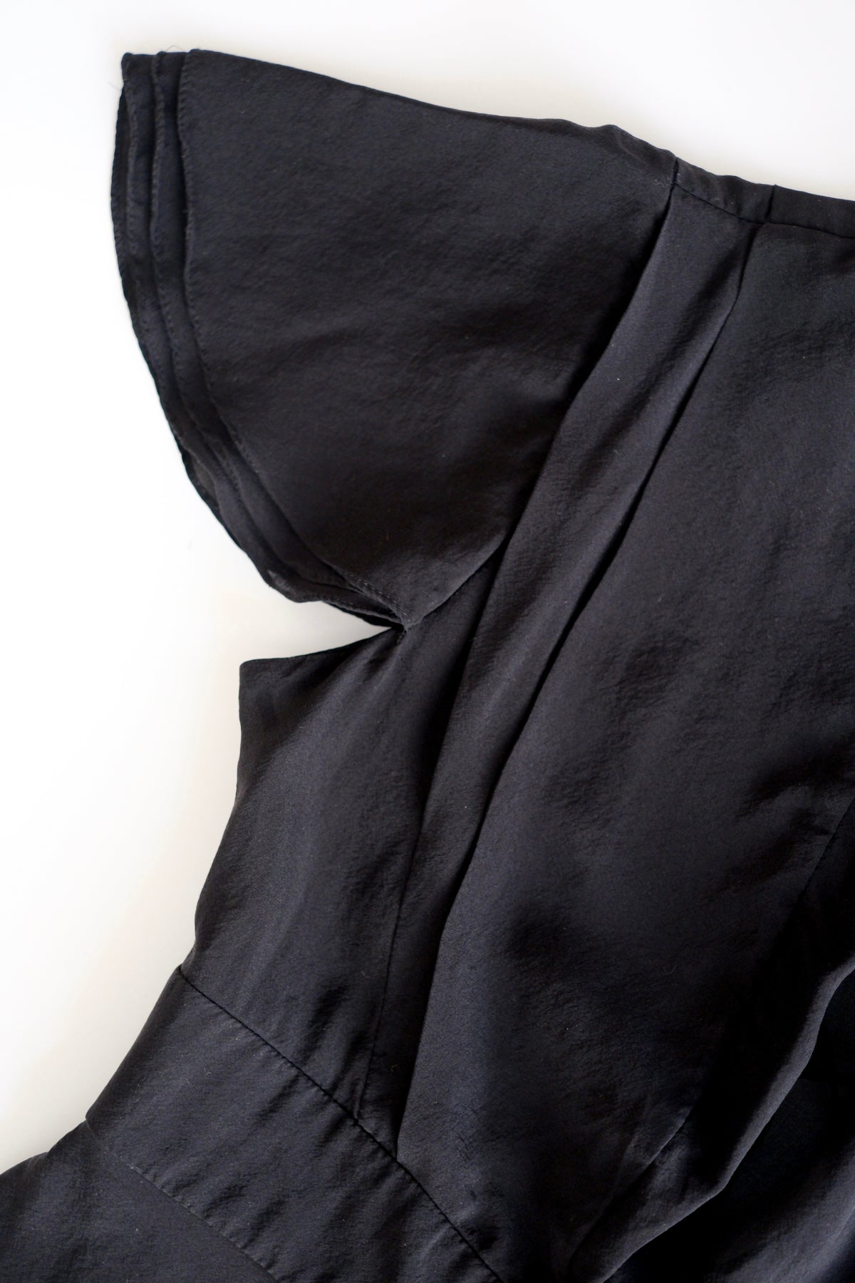 Gucci by Frida Giannini Spring 2006 black short sleeve silk blouse