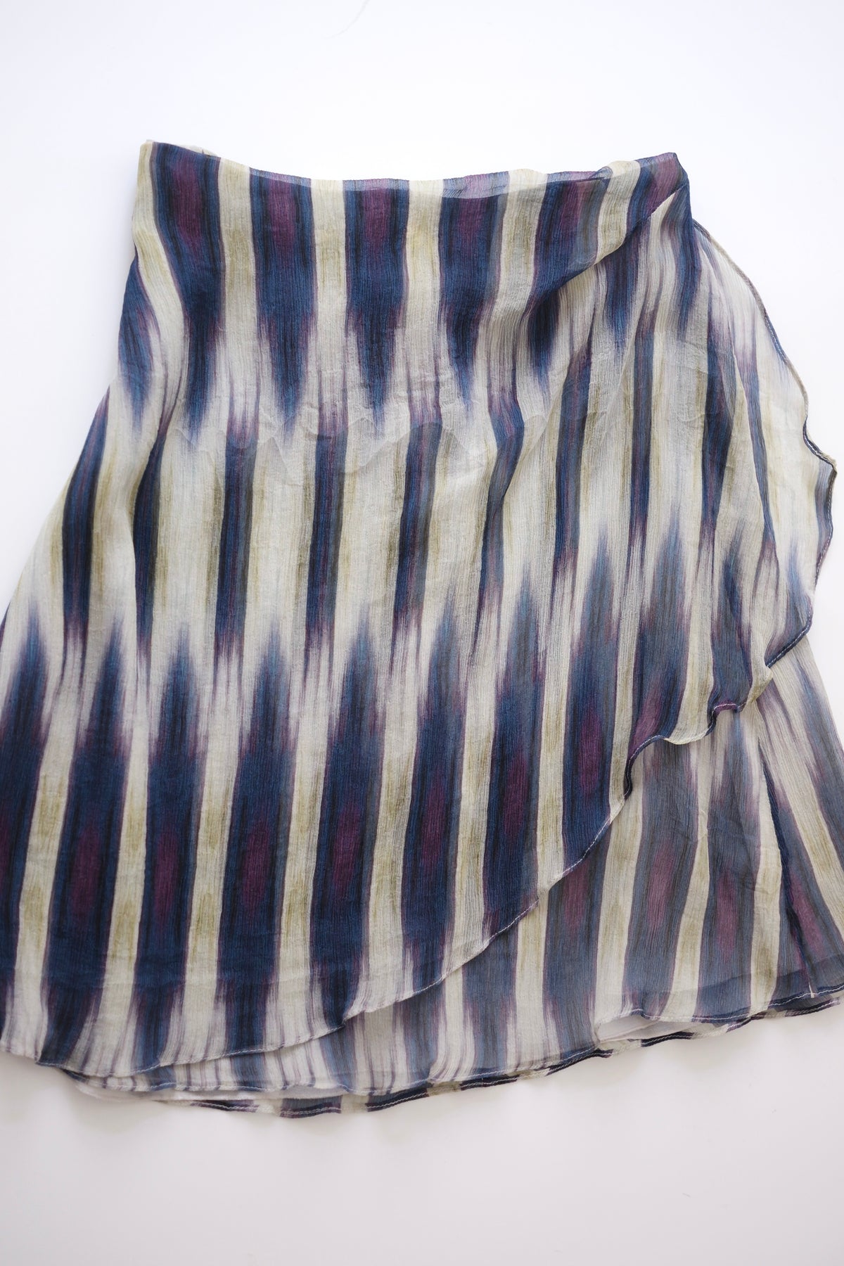 Vintage Emporio Armani patterned silk skirt