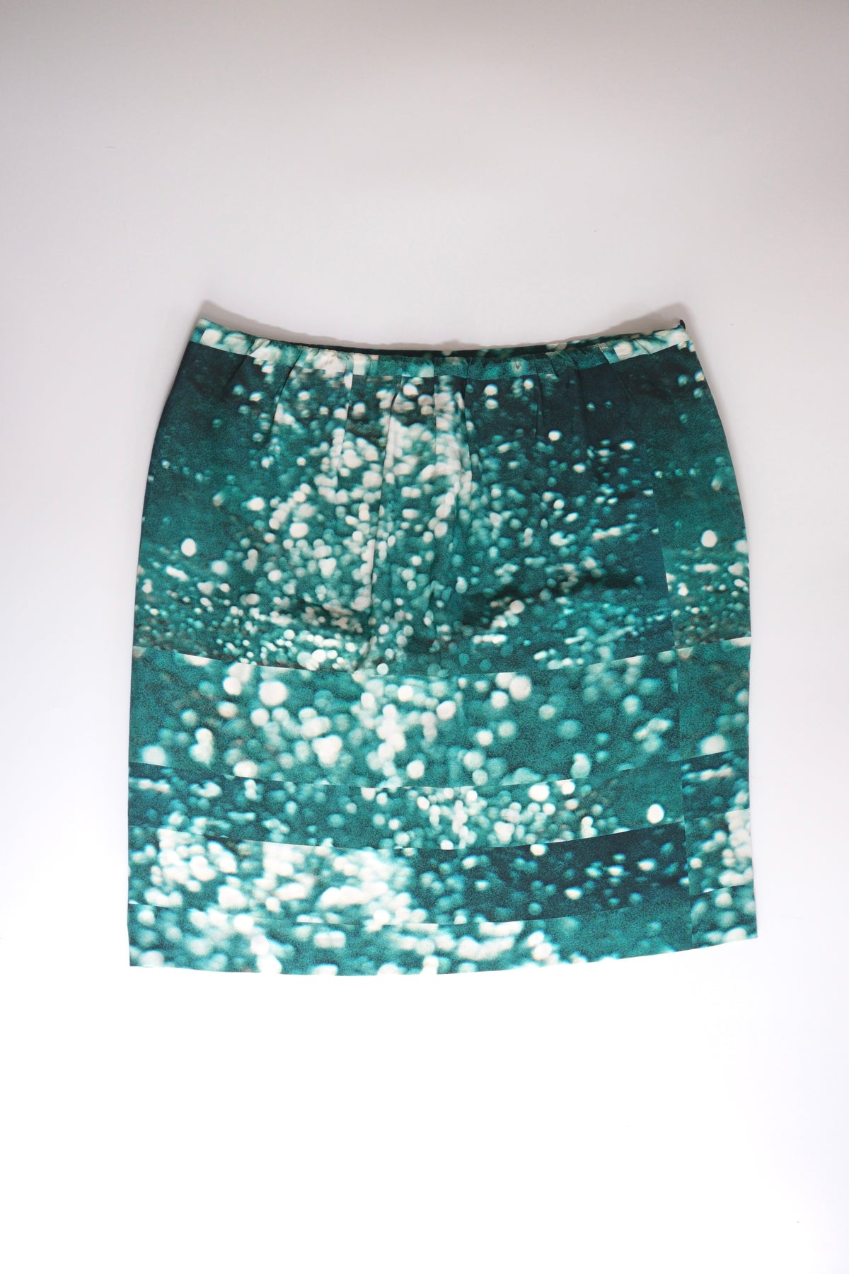 Dries van Noten SS 2012 printed silk mini skirt