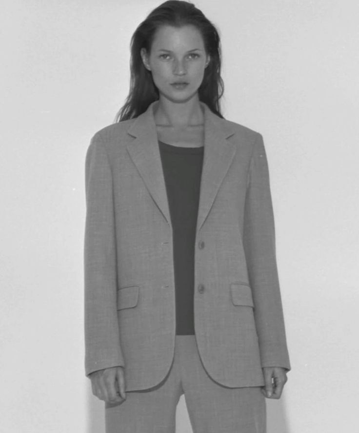 1990s Calvin Klein tailored grey blazer
