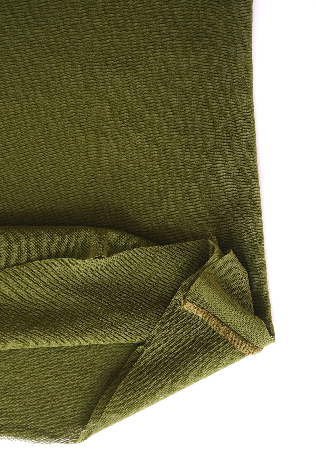 Vintage Jean Paul Gaultier olive green mesh twin set