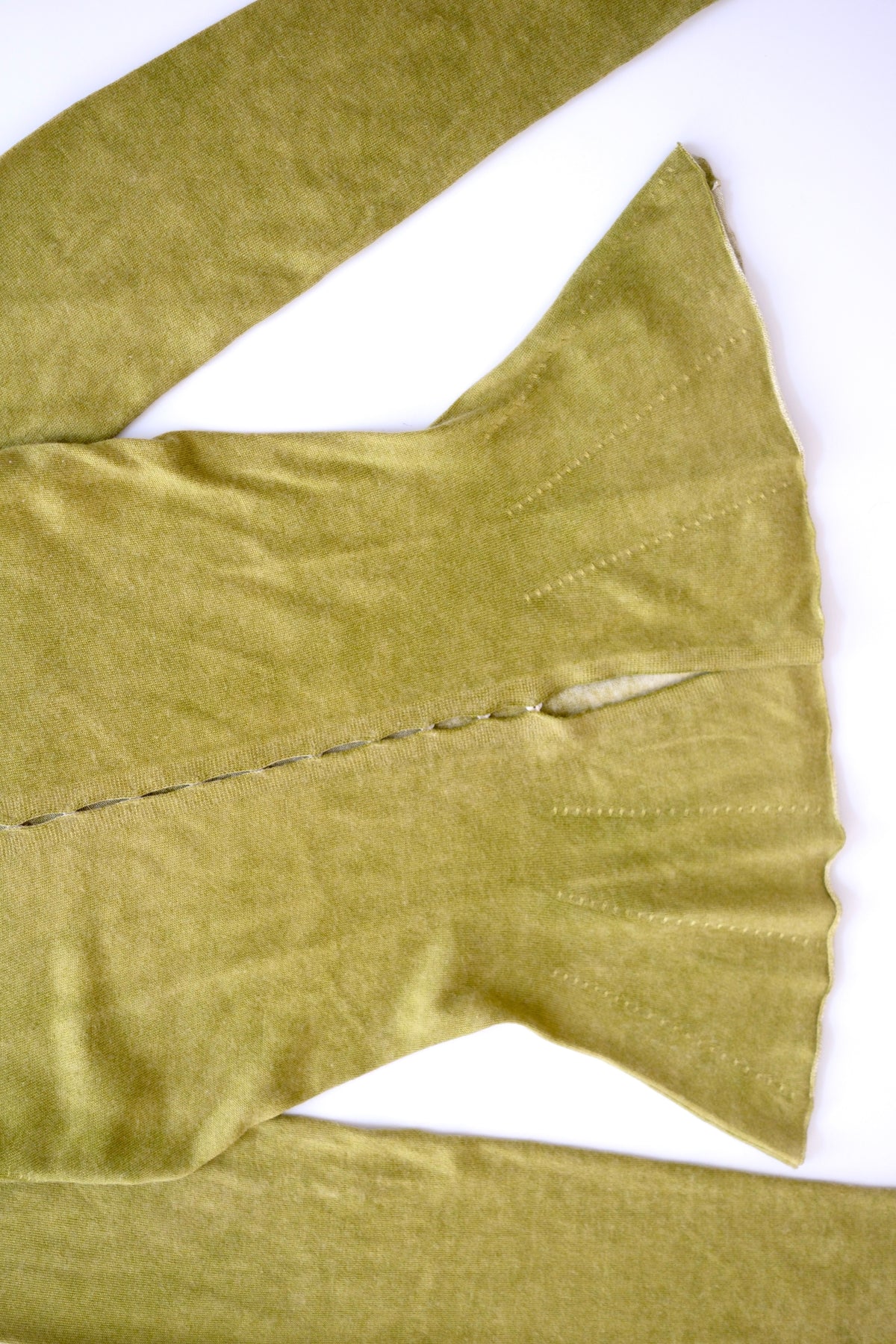 Vintage Emporio Armani olive green cashmere silk blend cardigan