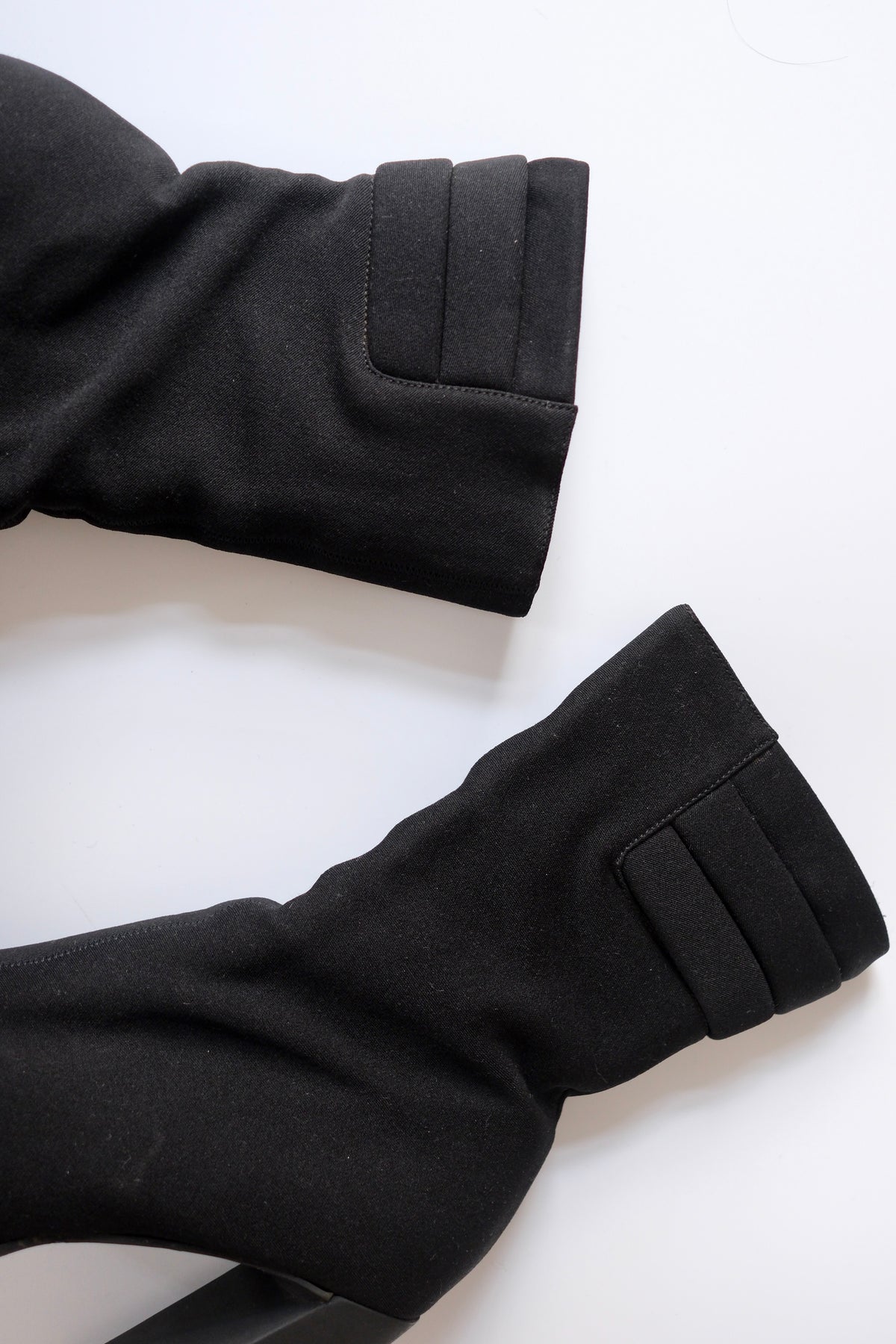 Miu Miu SS 1999 black square toe heeled boots
