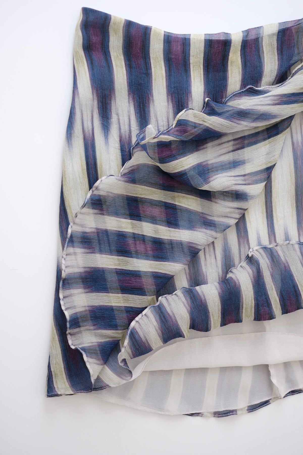 Vintage Emporio Armani patterned silk skirt