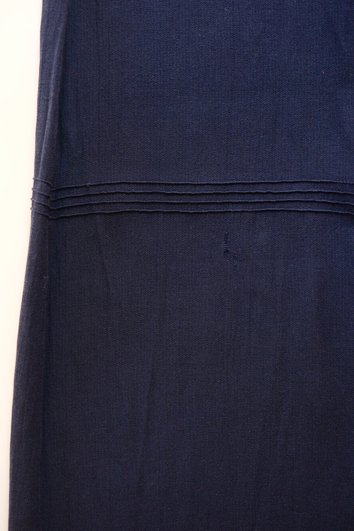 Miu Miu SS 1997 long semi-sheer dark blue dress