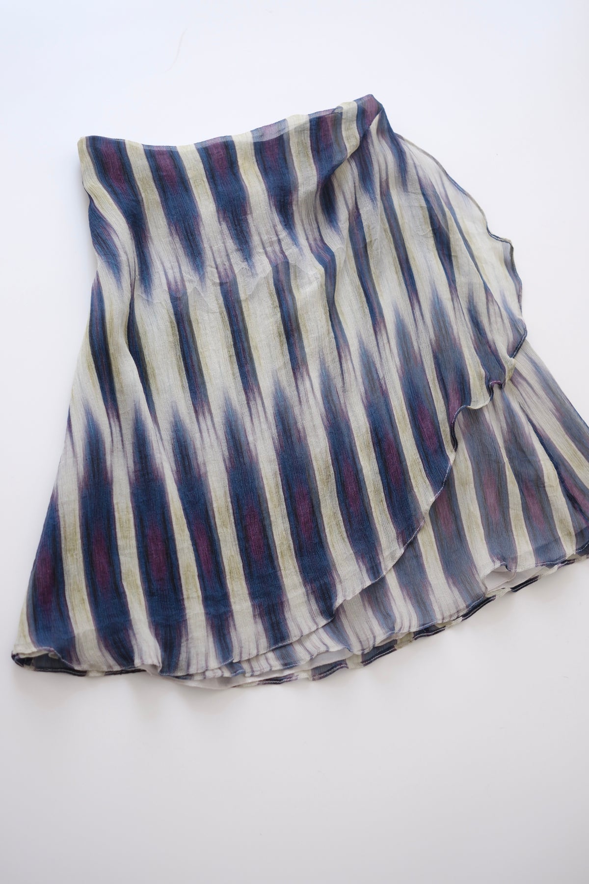 Vintage Emporio Armani patterned silk skirt