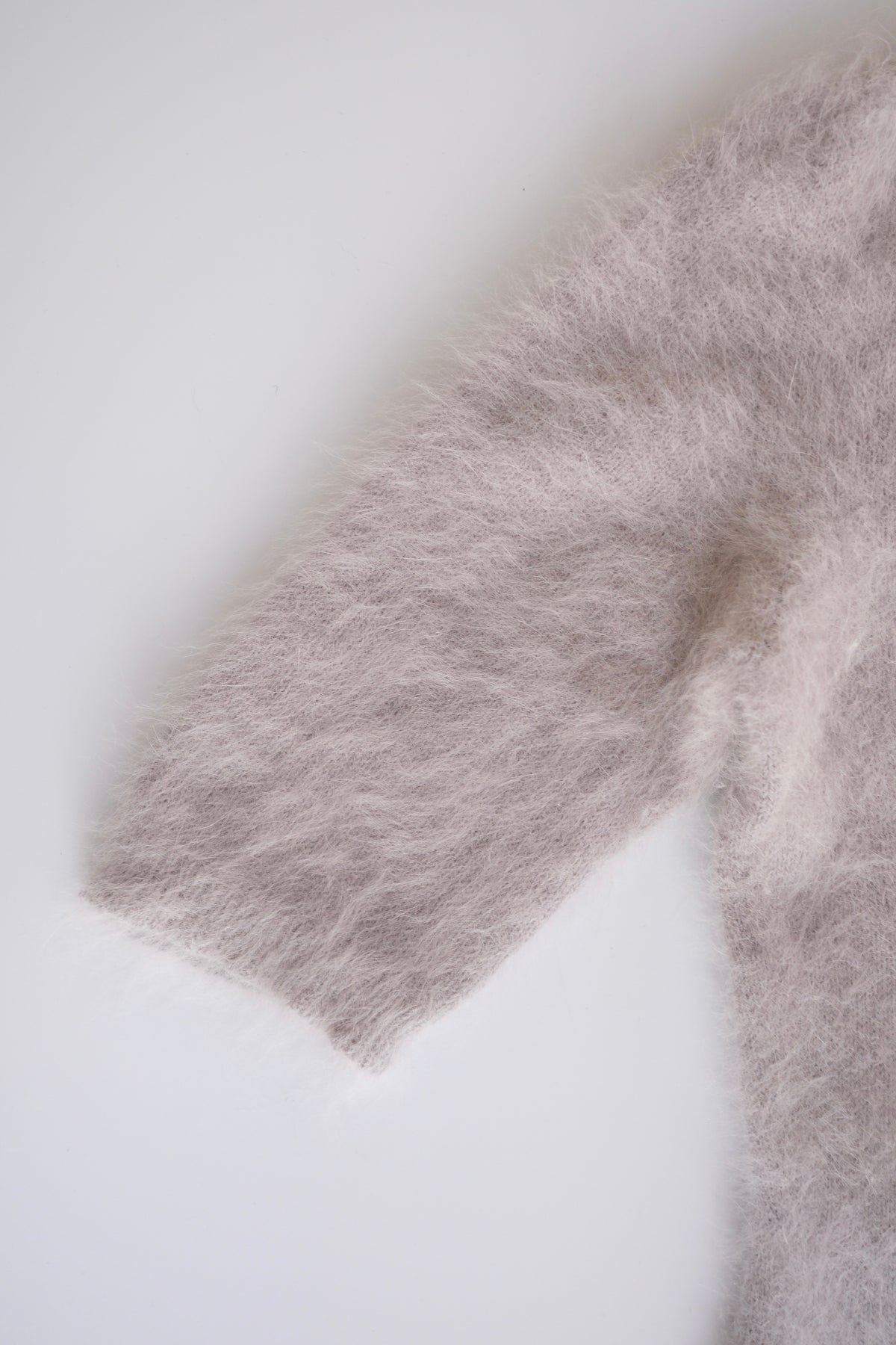 Escada lavender grey angora knit