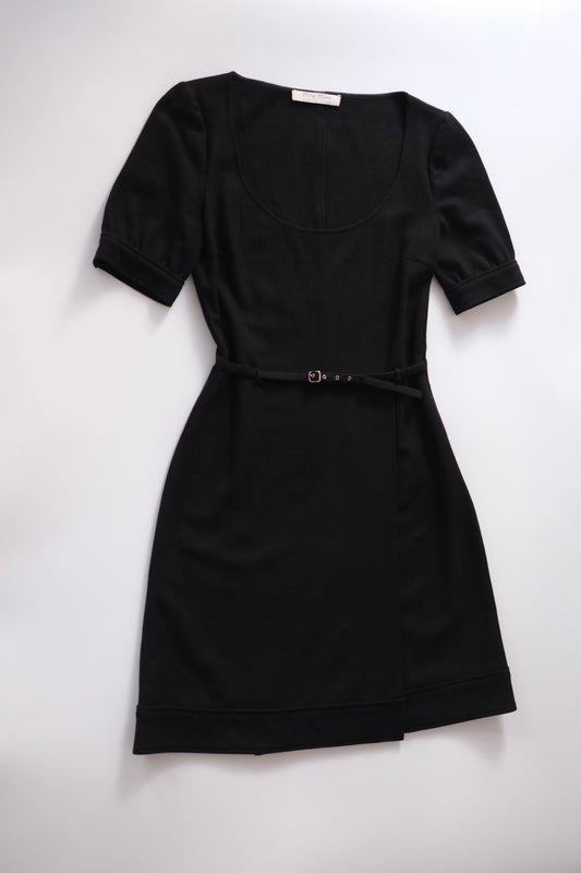 Miu Miu SS 2001 black wool mini dress