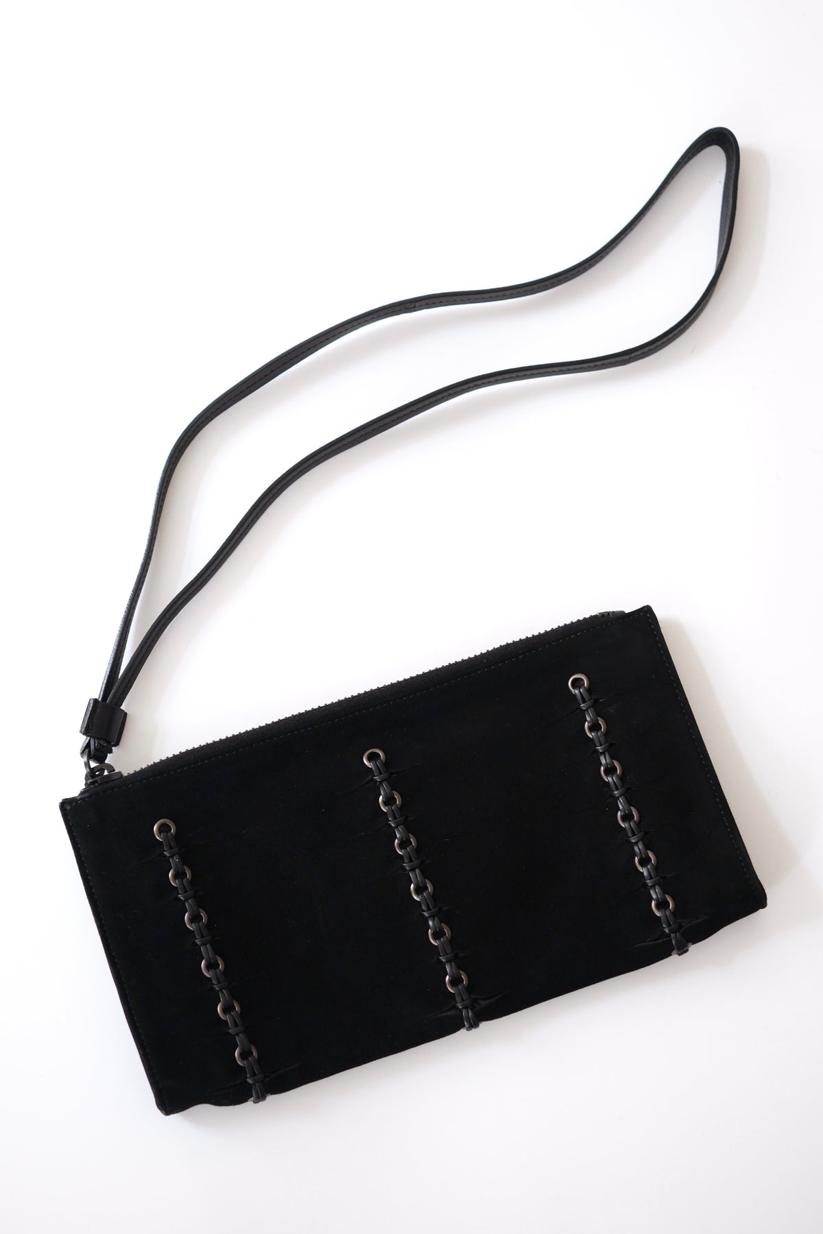 Gucci by Tom Ford black suede clutch bag