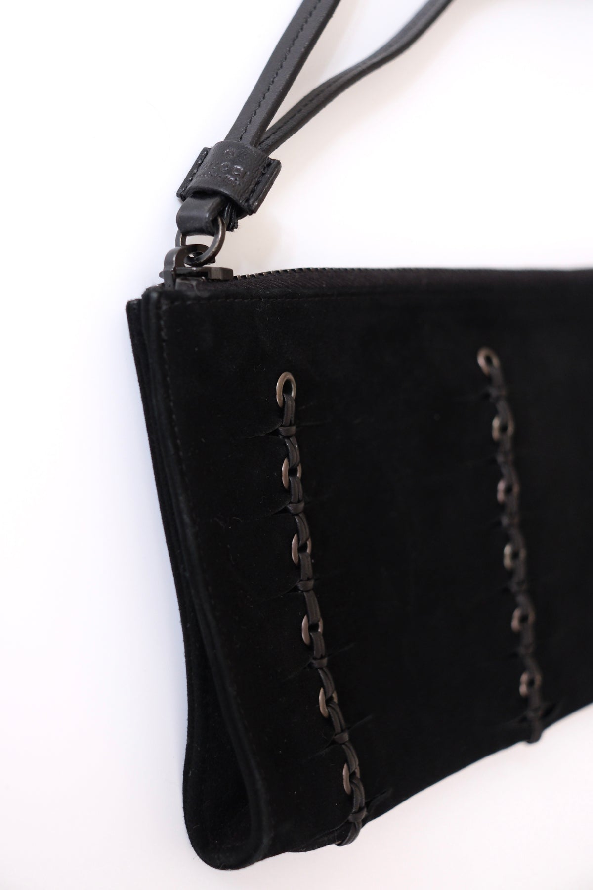 Gucci by Tom Ford black suede clutch bag