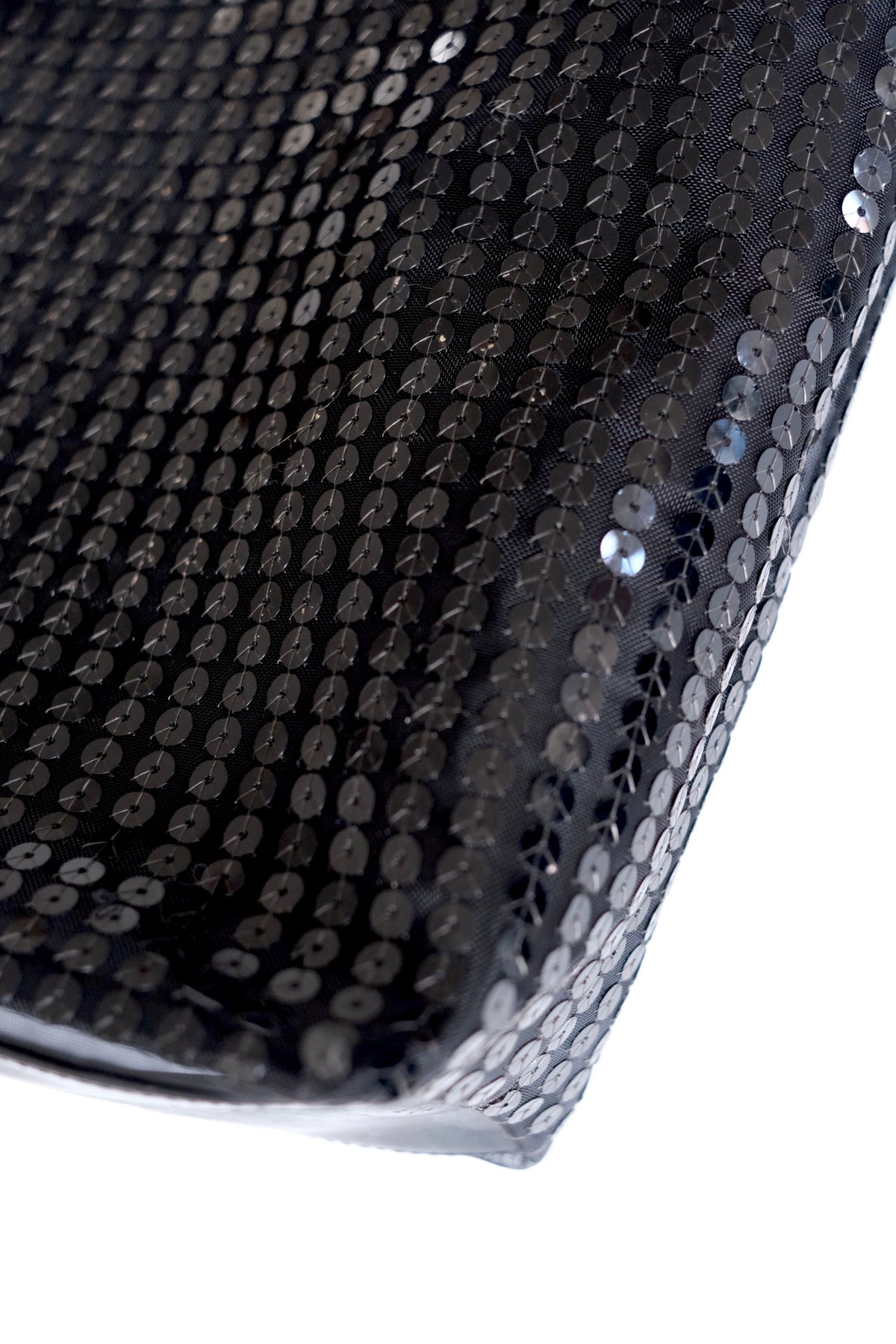Miu Miu FW 1998 black sequin bucket bag