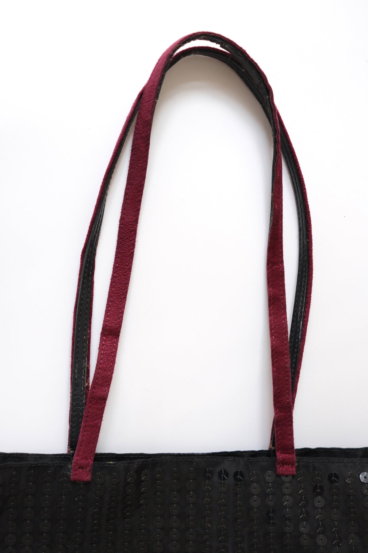 Miu Miu FW 1998 black sequin bucket bag