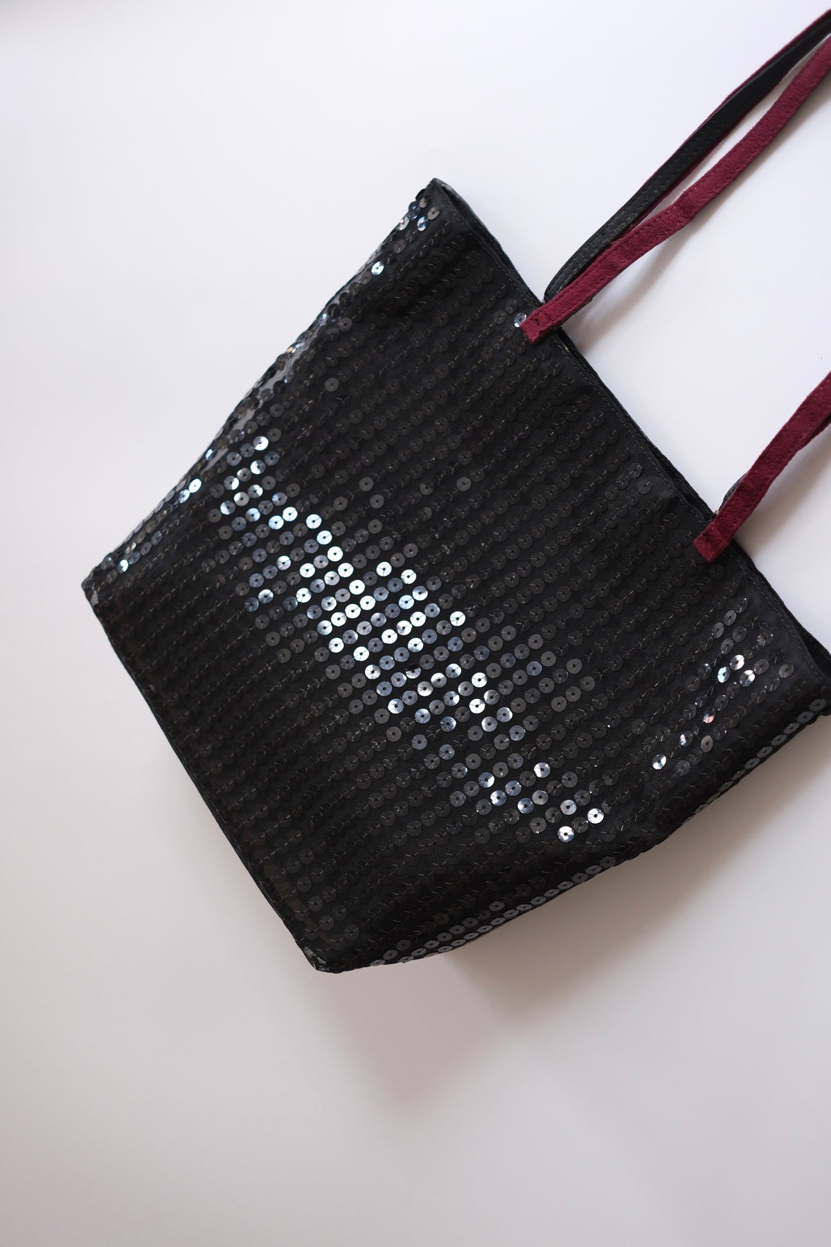 Miu Miu FW 1998 black sequin bucket bag
