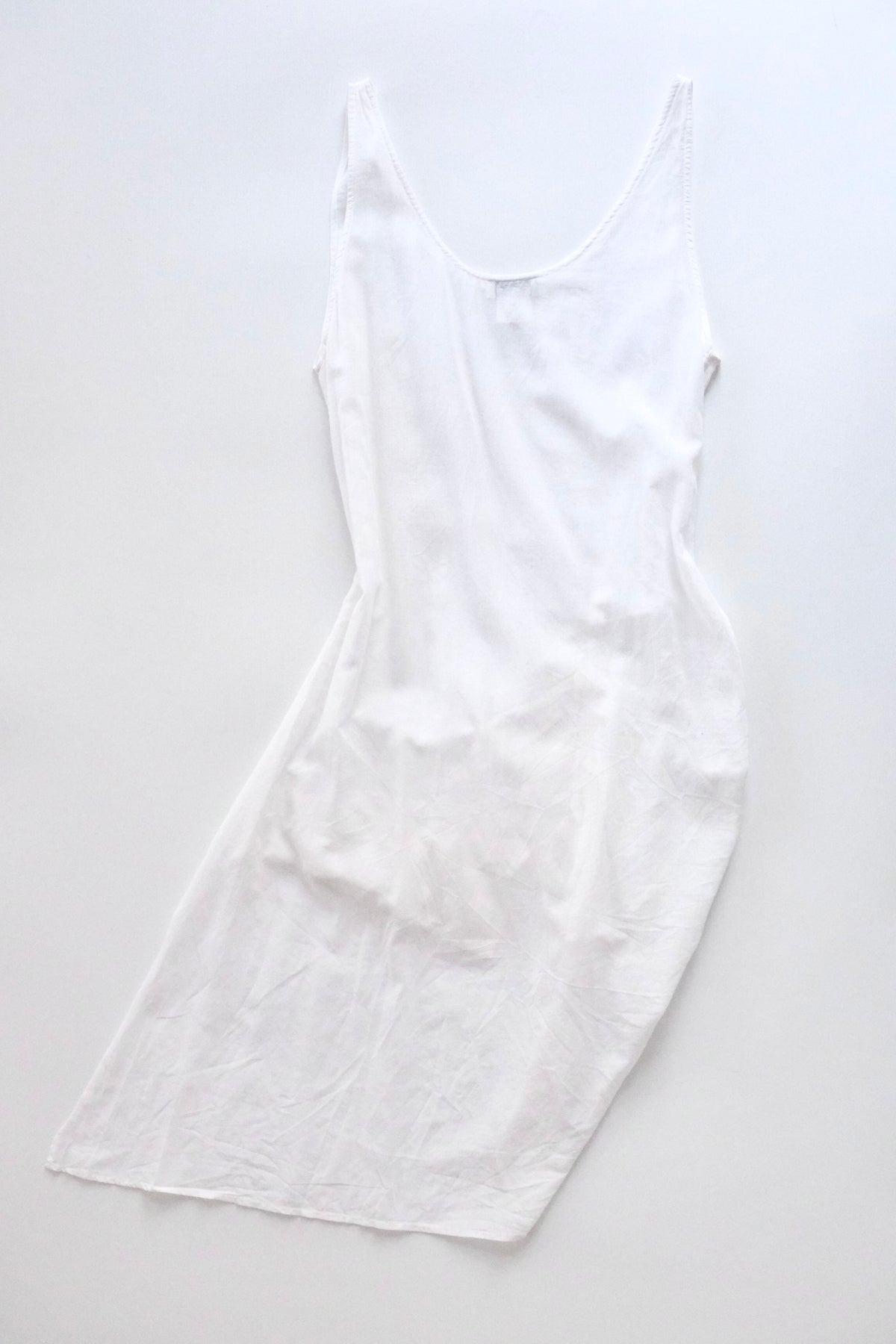 Dries van Noten sheer white cotton asymmetric tunic