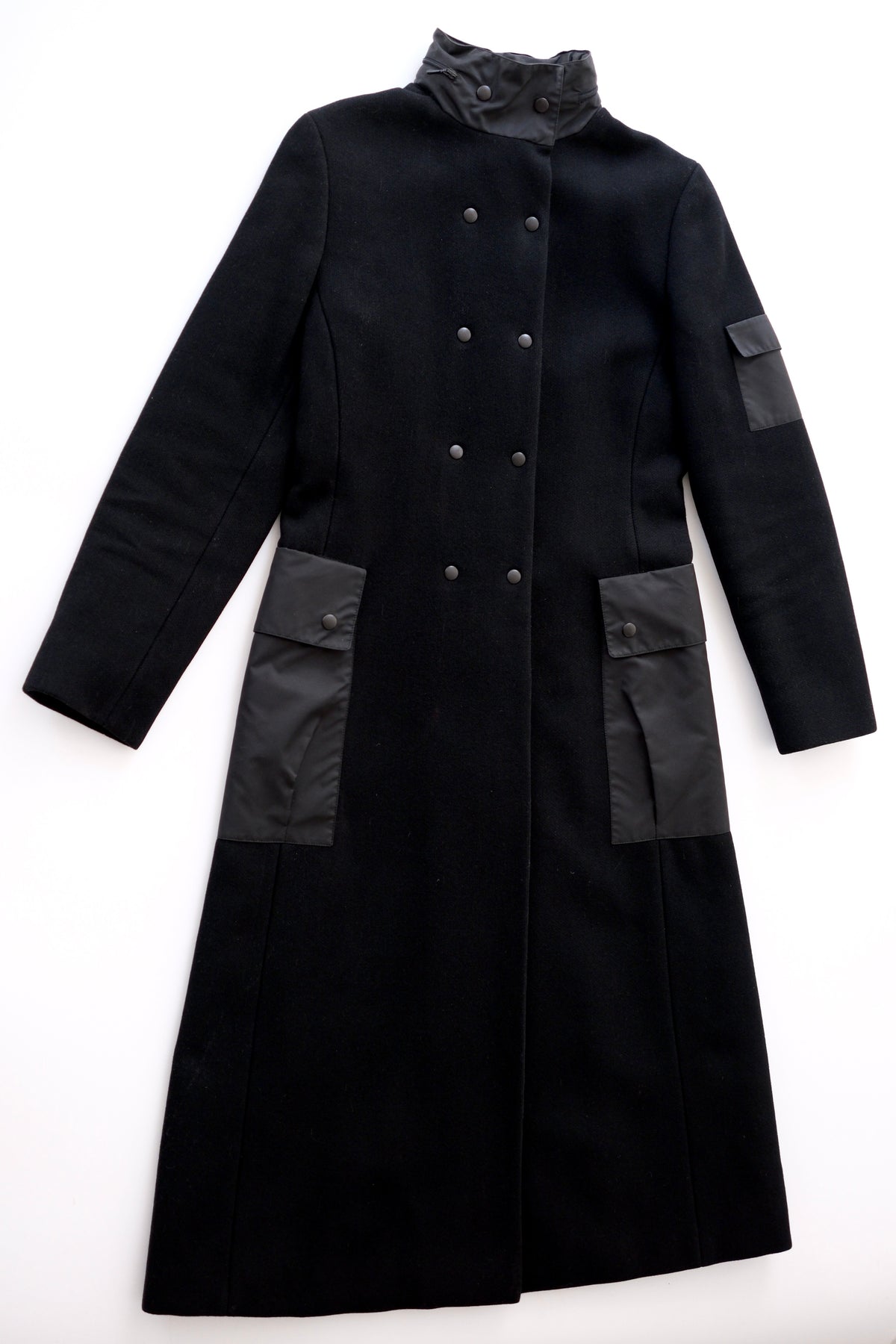 Miu Miu FW 1999 longline tailored button-up wool coat