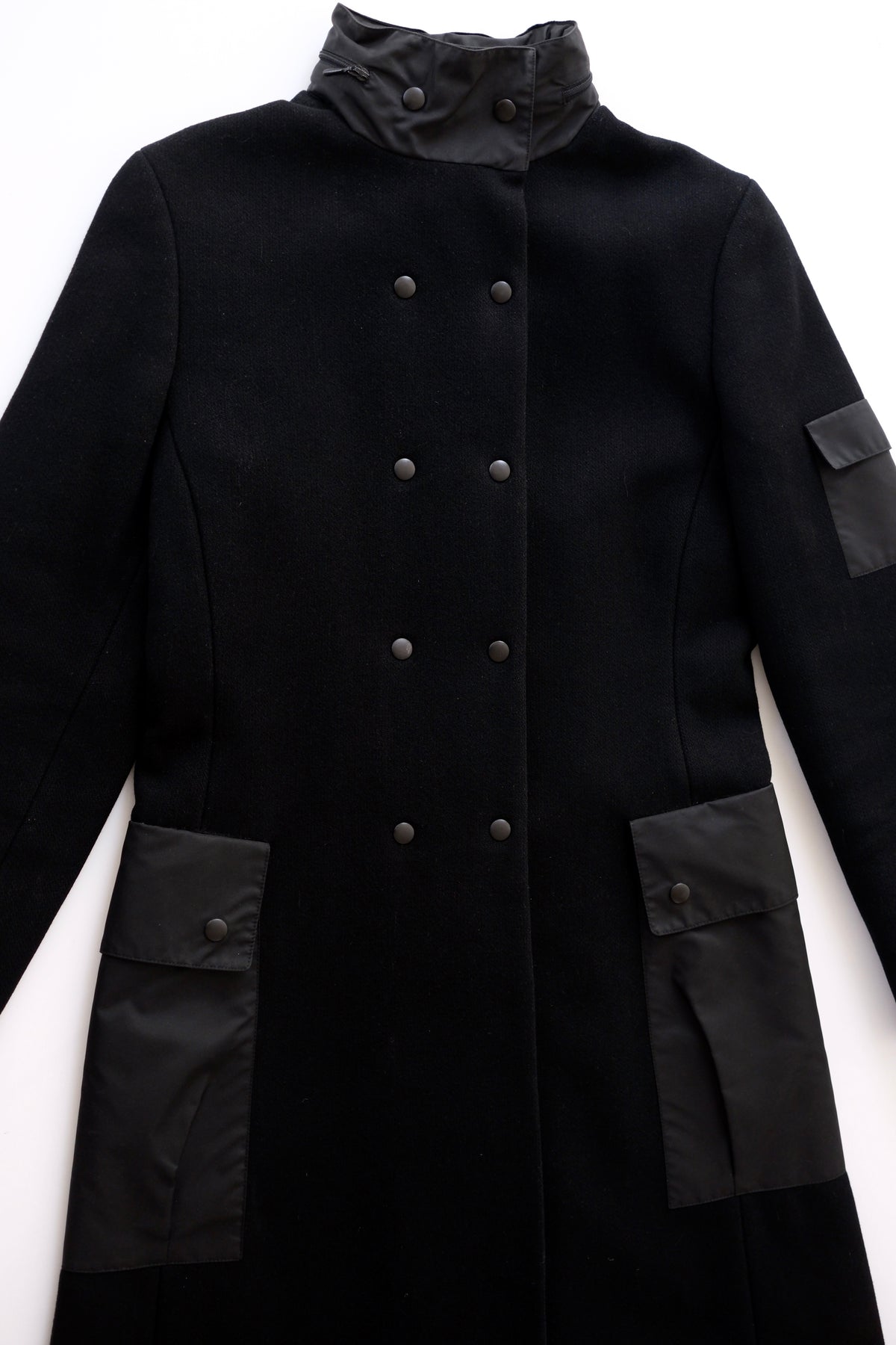 Miu Miu FW 1999 longline tailored button-up wool coat