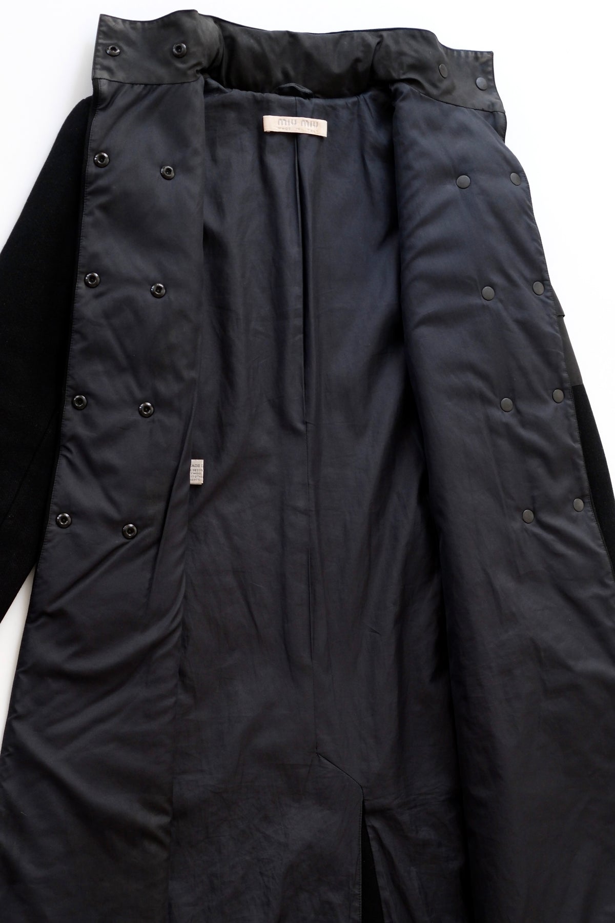 Miu Miu FW 1999 longline tailored button-up wool coat