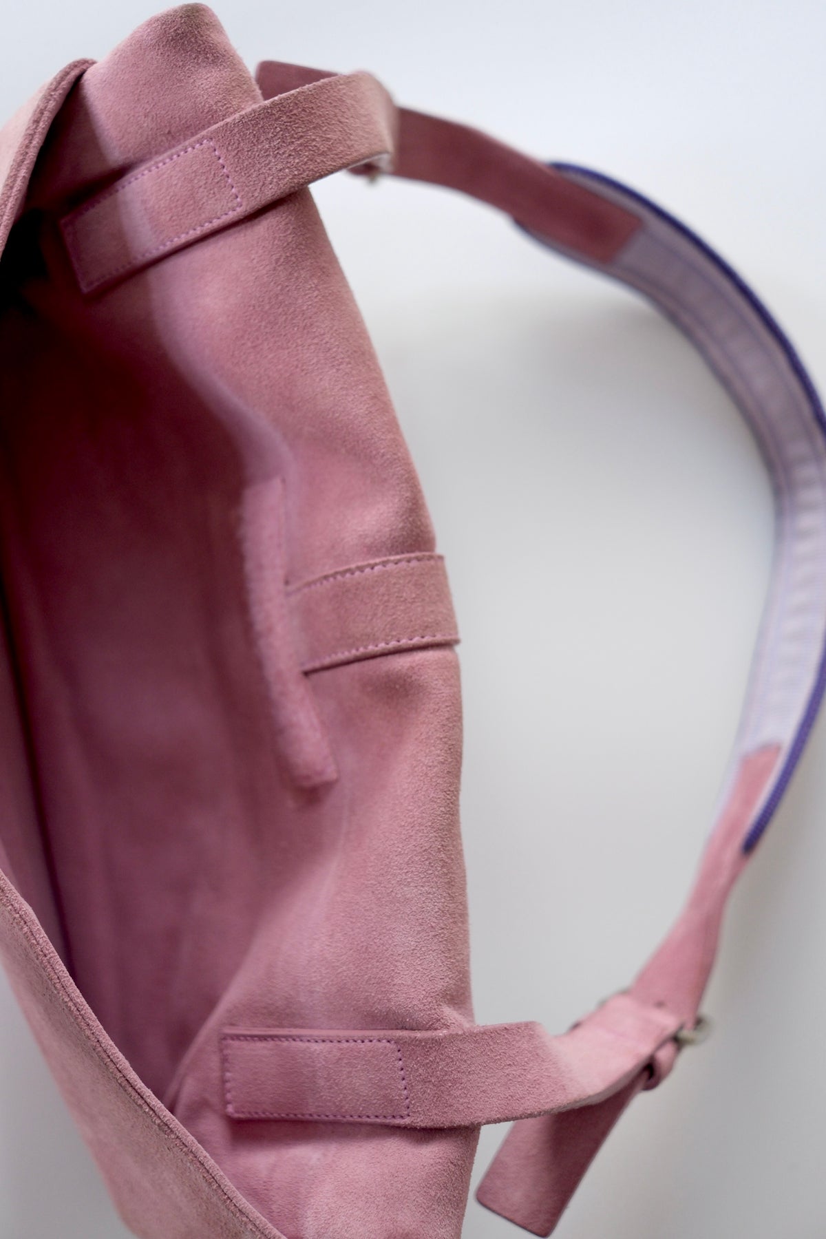 Miu Miu SS 2000 pink suede shoulder bag