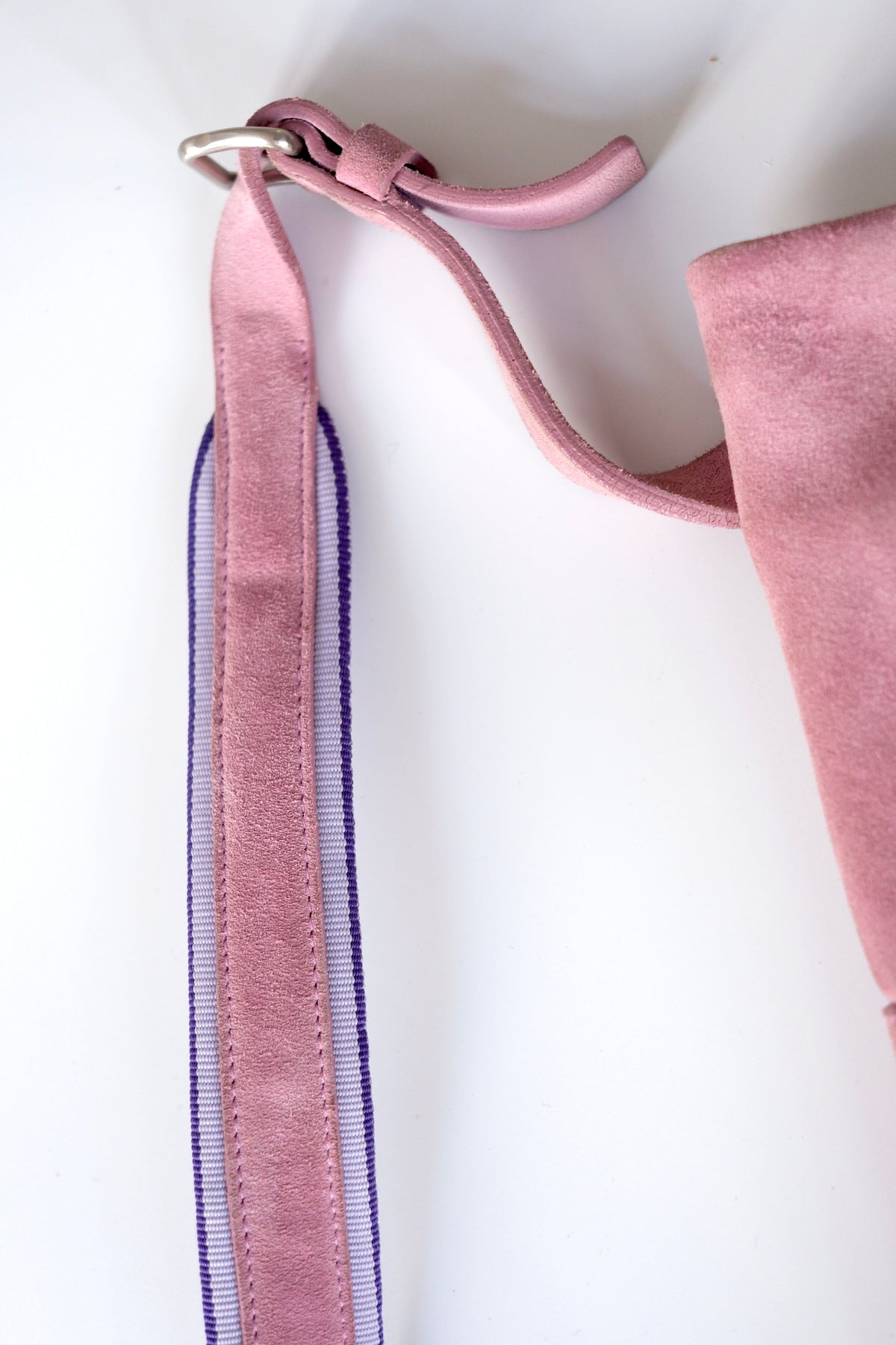 Miu Miu SS 2000 pink suede shoulder bag