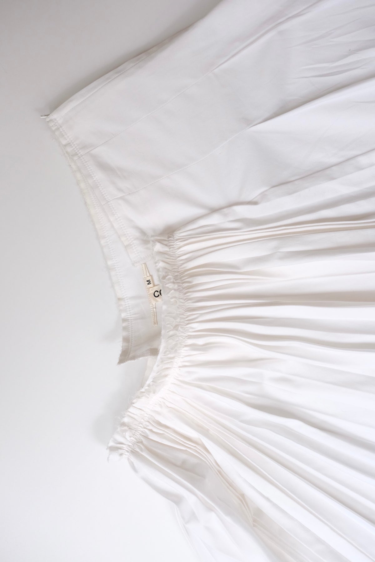 Archive Comme des Garçons asymmetrical pleated midi skirt