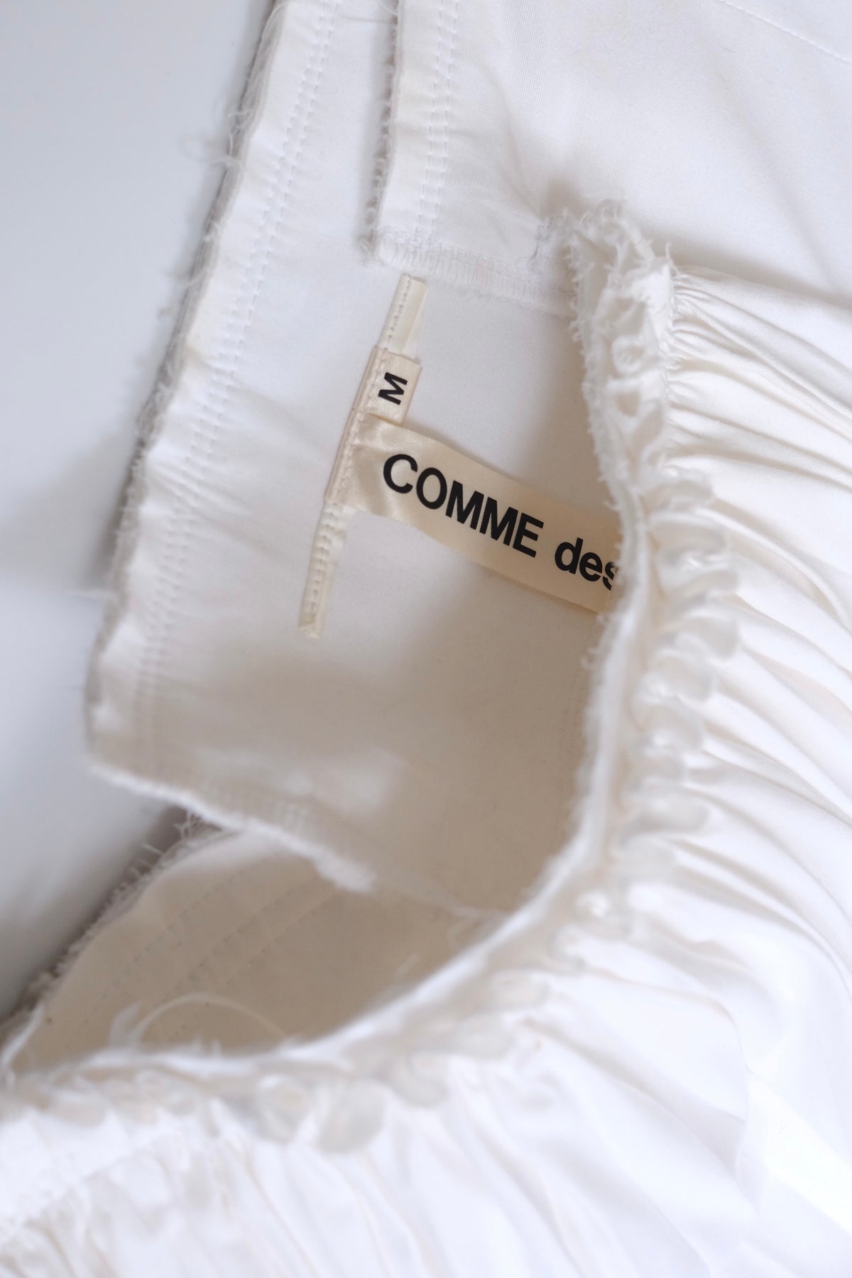 Archive Comme des Garçons asymmetrical pleated midi skirt