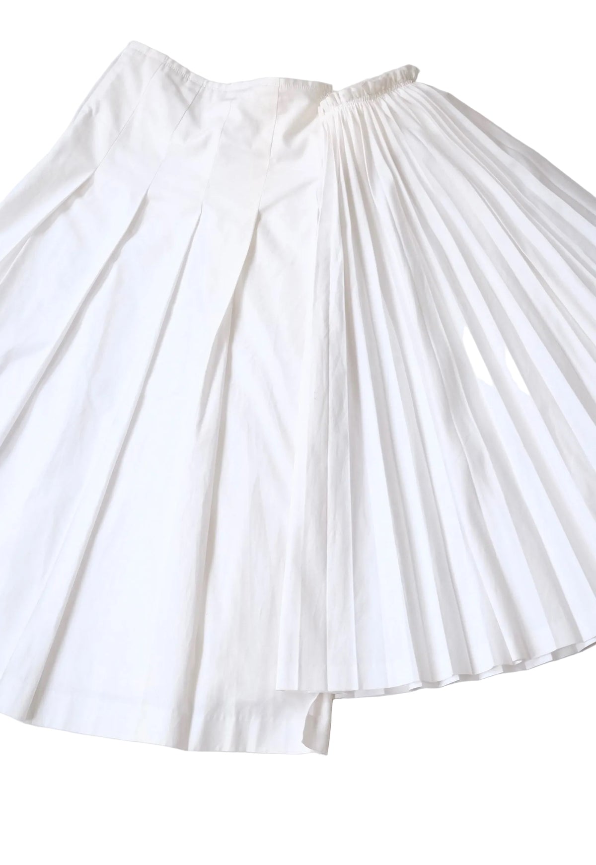Archive Comme des Garçons asymmetrical pleated midi skirt