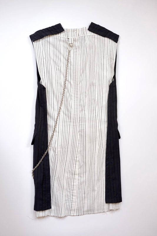 Acne Studios FW 2018 pinstripe mini dress