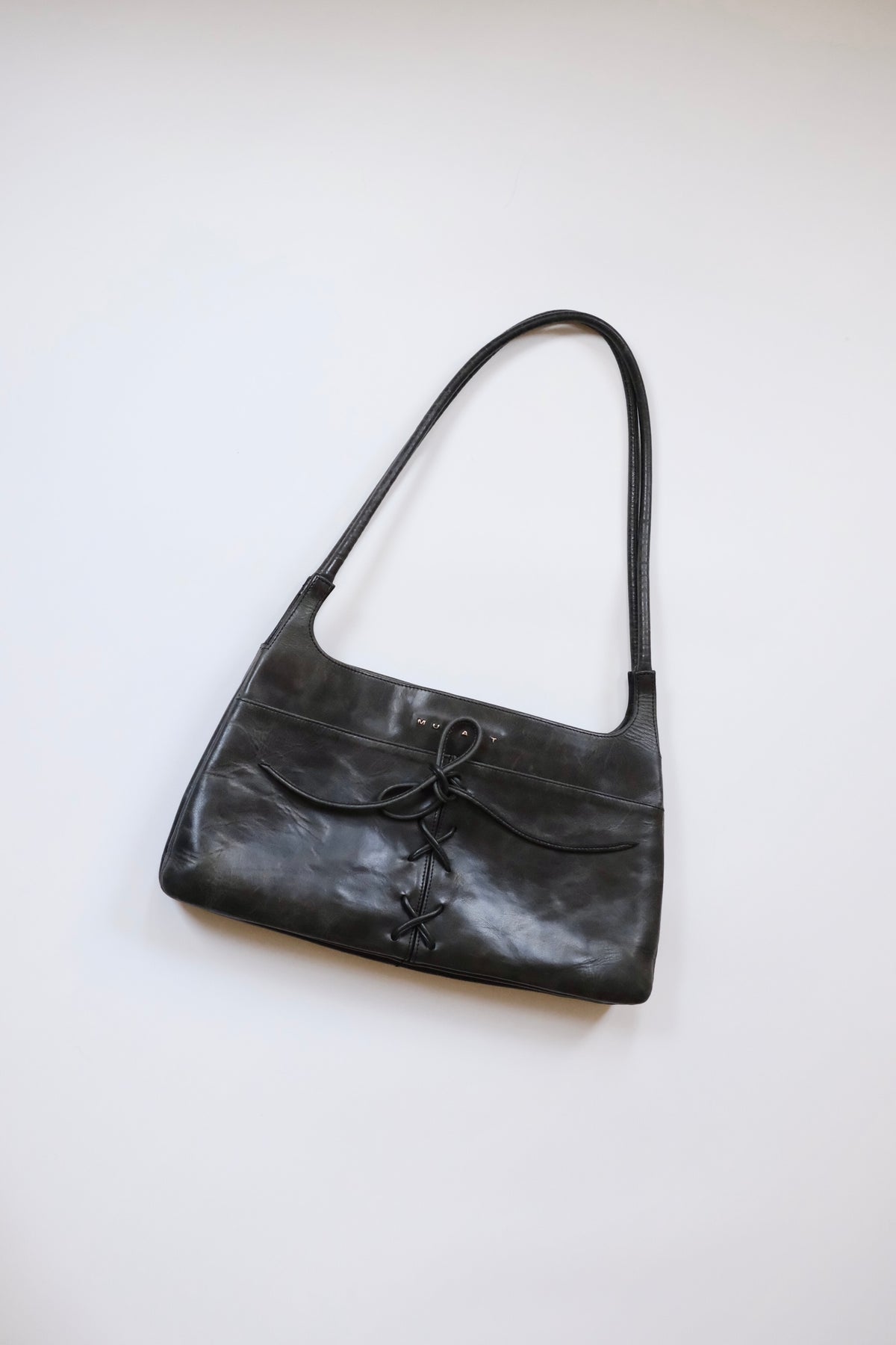 2000s Muxart dark grey shoulder bag