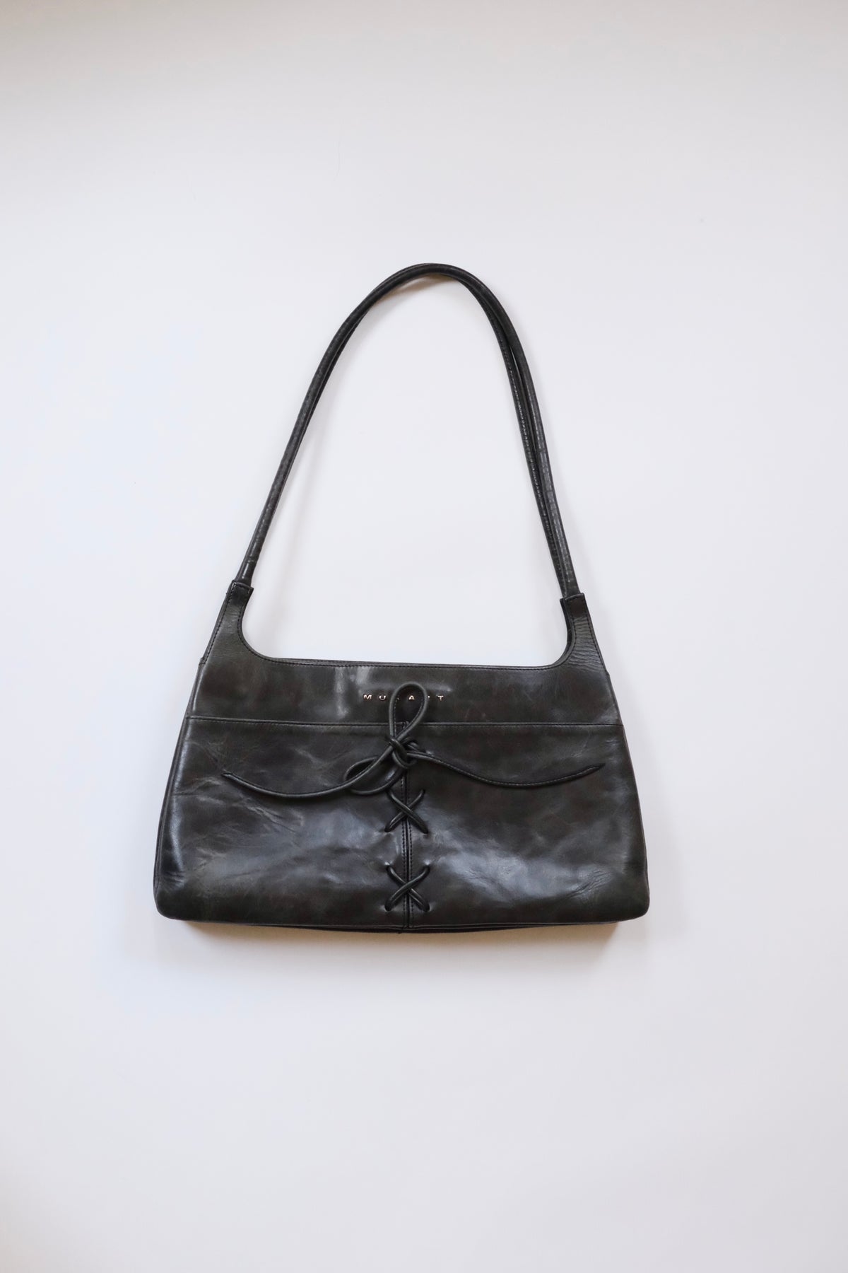 2000s Muxart dark grey shoulder bag