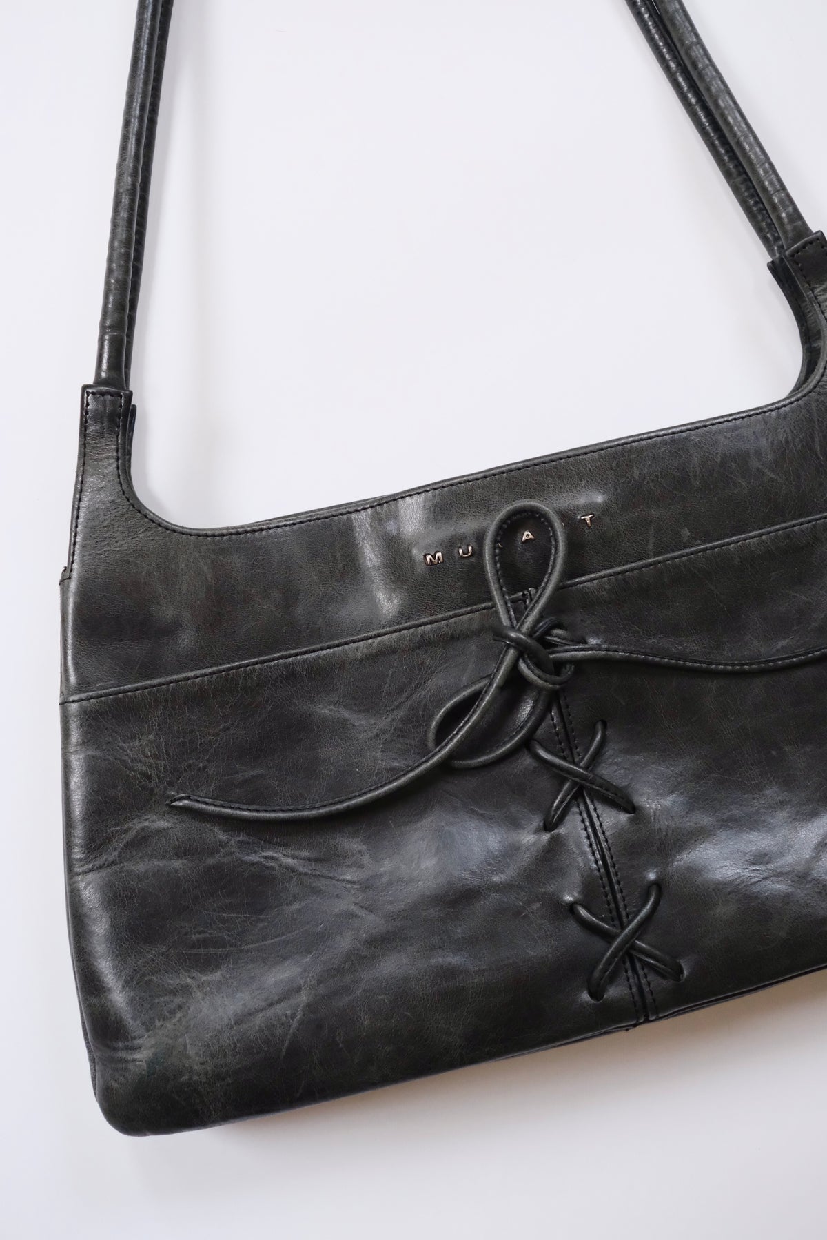 2000s Muxart dark grey shoulder bag