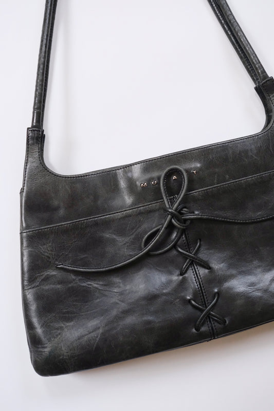 2000s Muxart dark grey shoulder bag