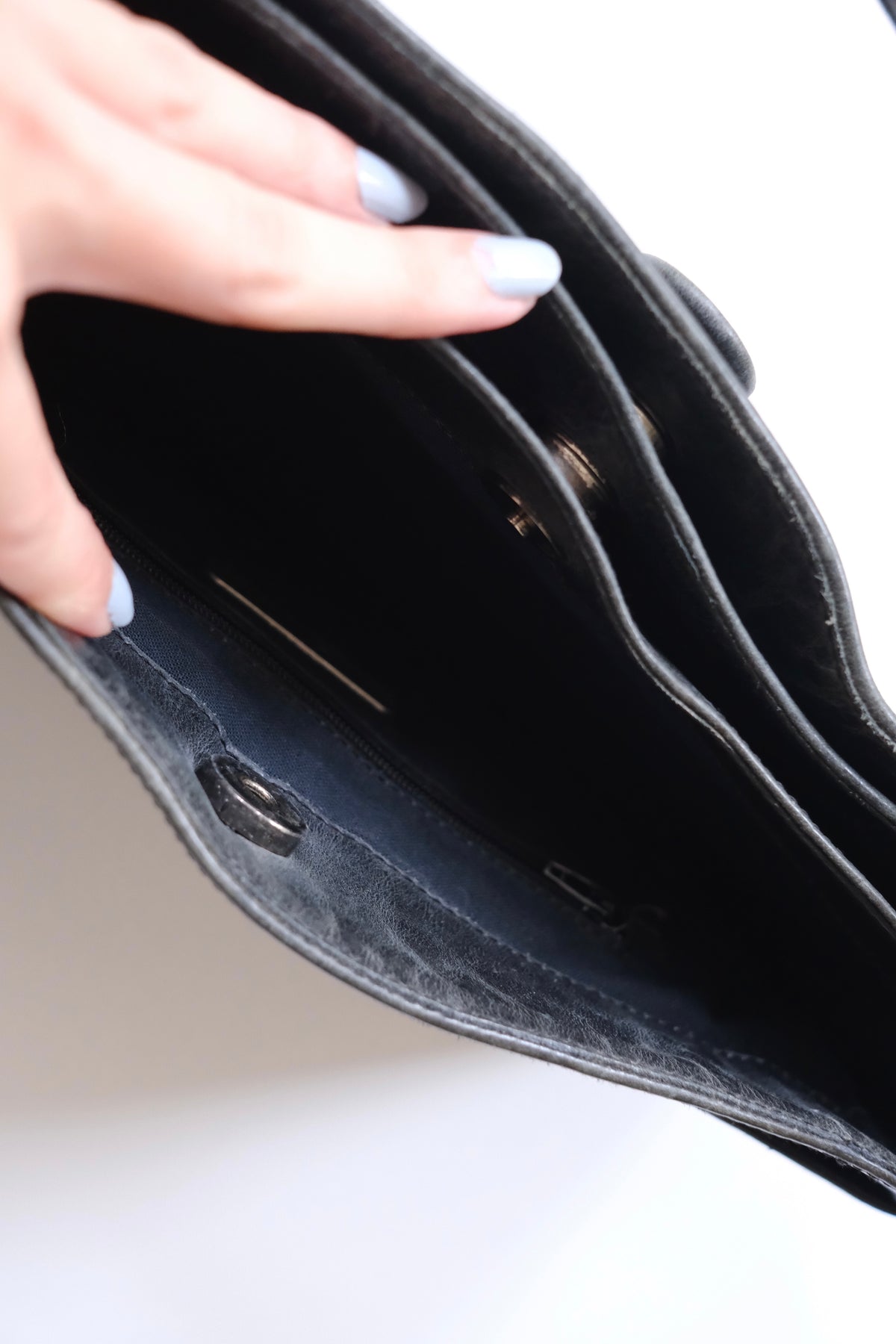 2000s Muxart dark grey shoulder bag