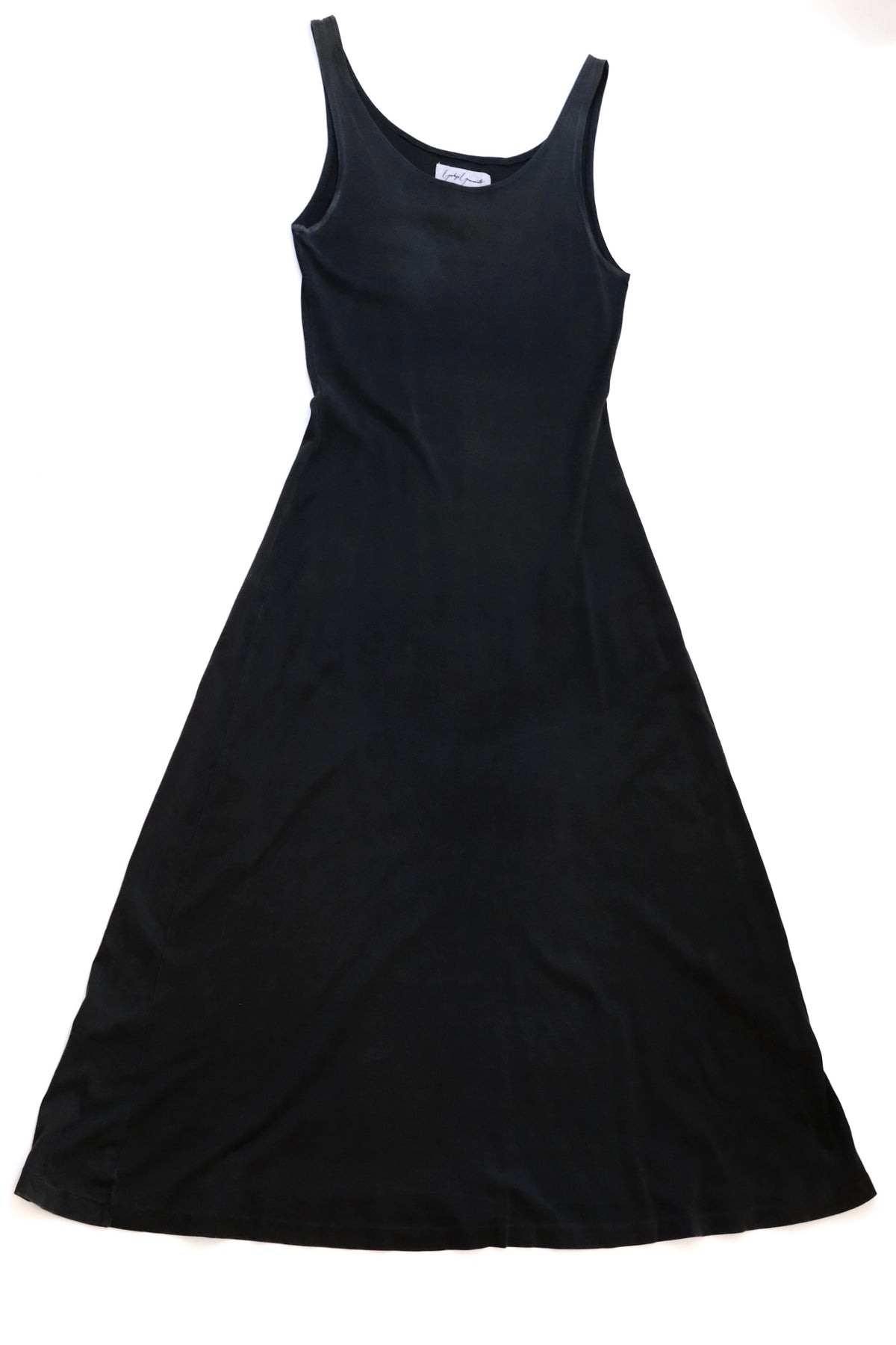 Early 1990s Yohji Yamamoto black cotton dress