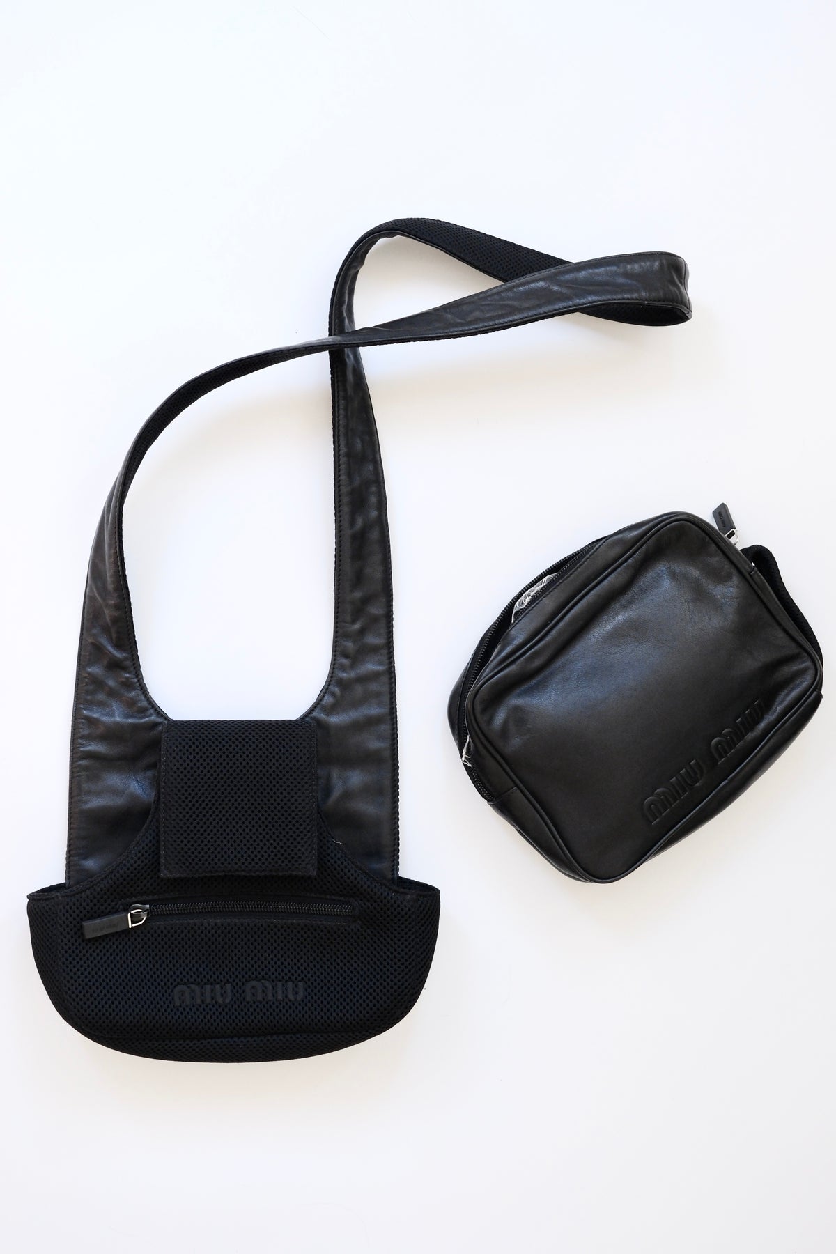 Miu Miu FW 1999 two piece crossbody bag