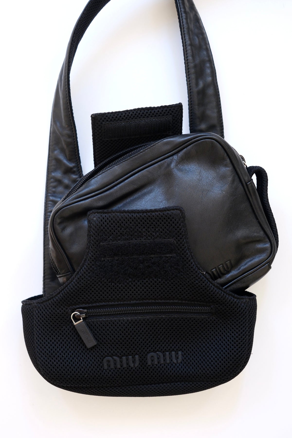 Miu Miu FW 1999 two piece crossbody bag