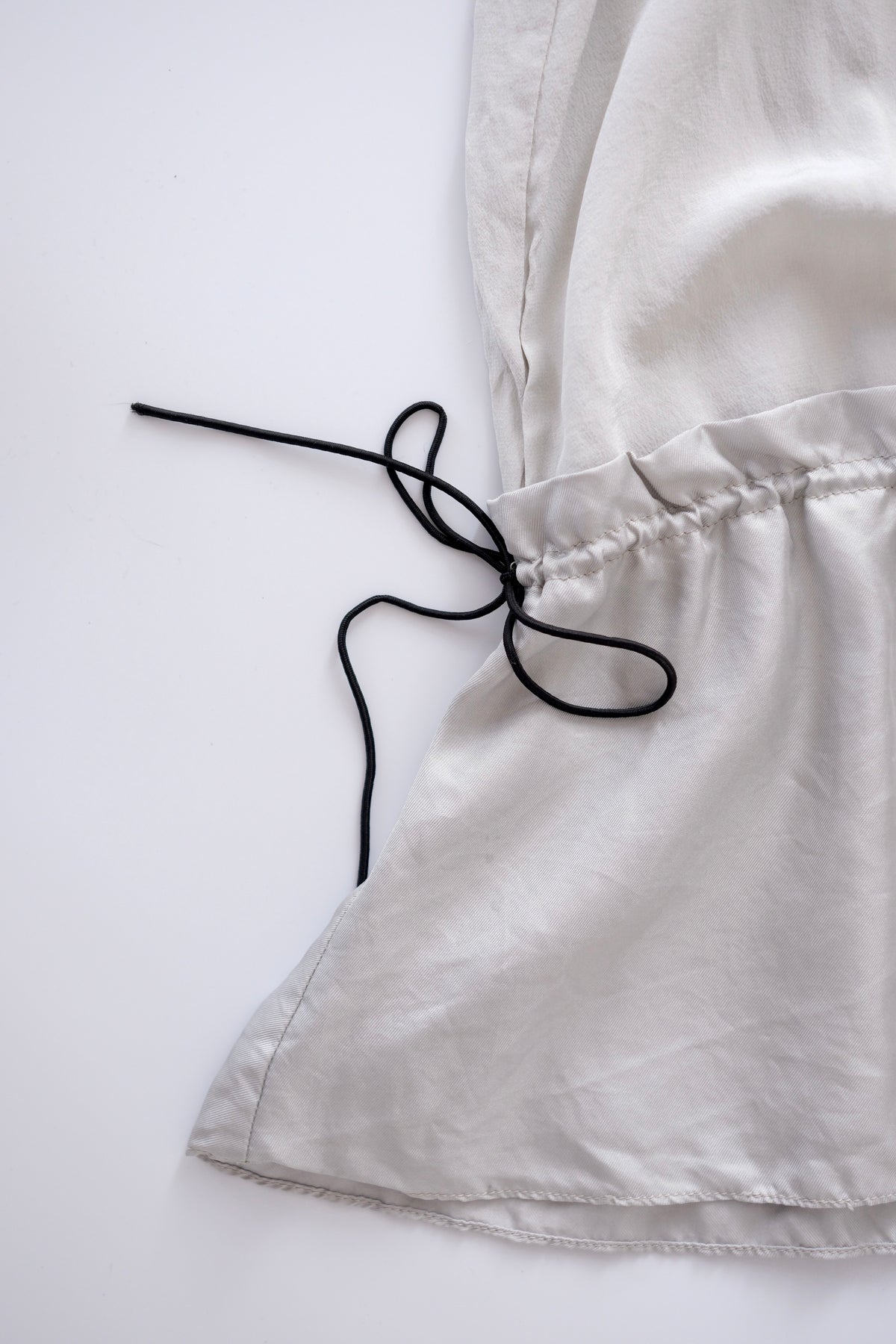 Vintage light grey silk tank top